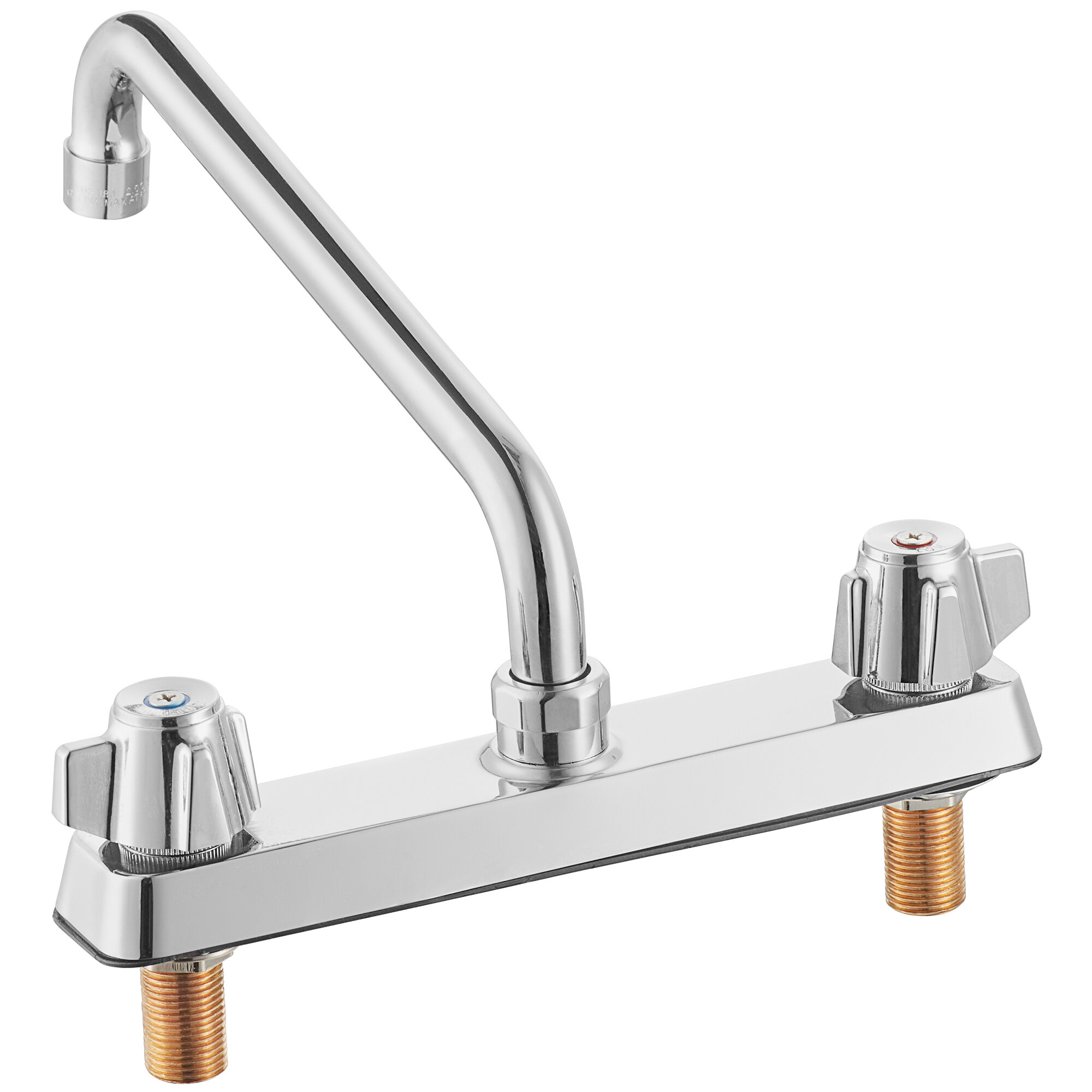 Regency Deck Mount Faucet with 12" Swing Spout and 8" Centers