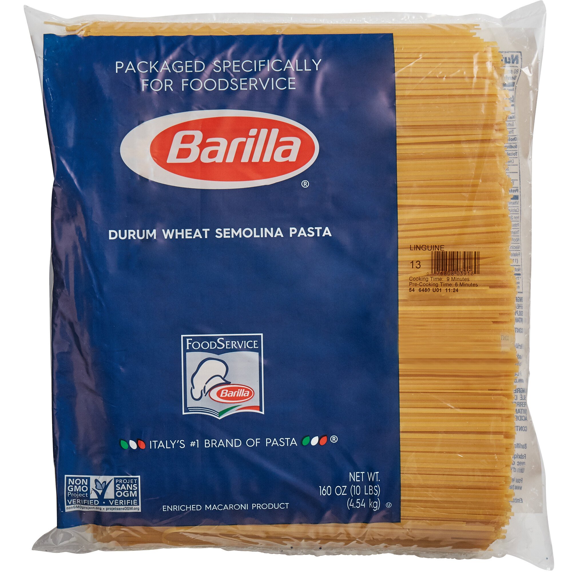 Barilla Linguine Pasta 20 Lb Webstaurantstore