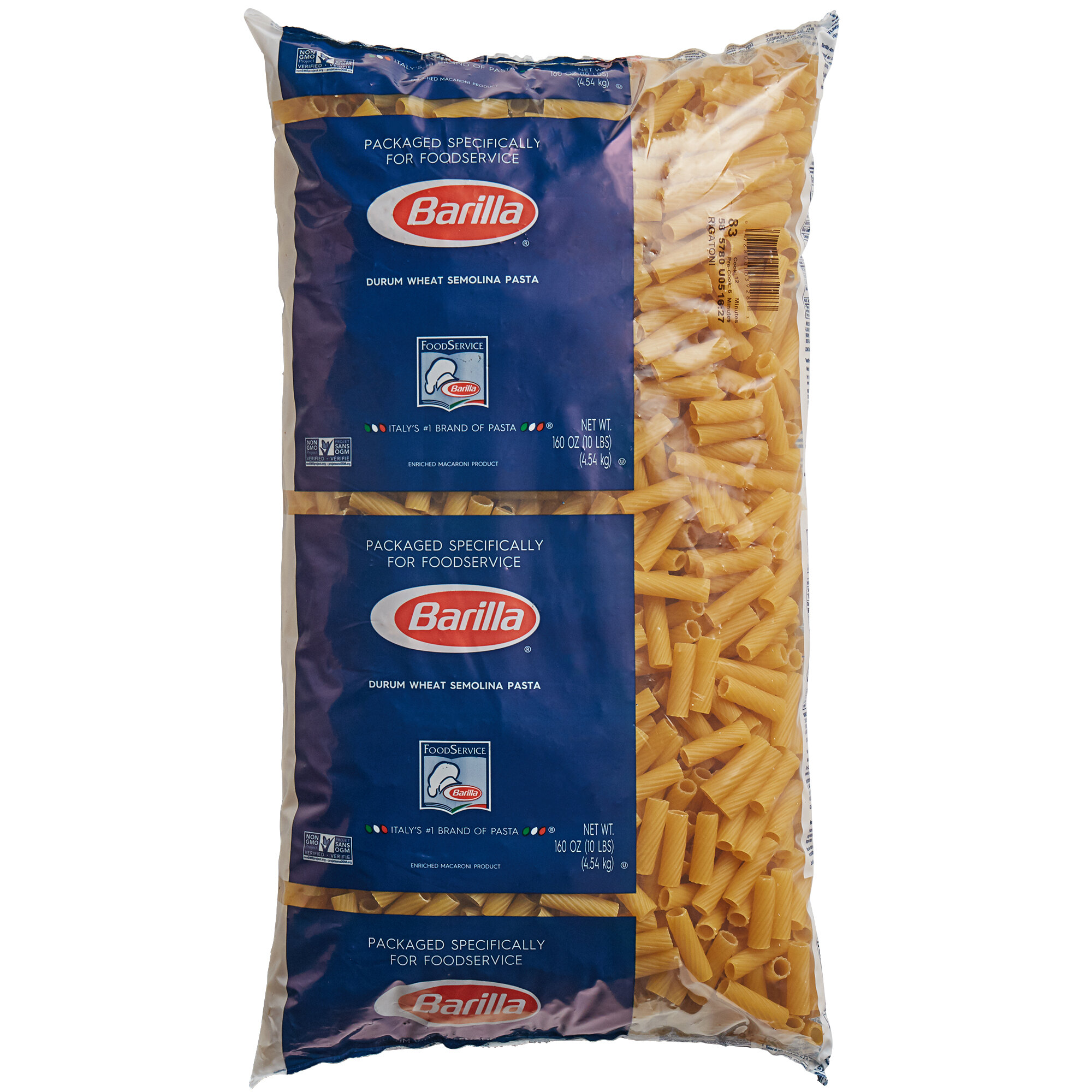 Barilla Rigatoni Pasta 20 lb. staurantStore