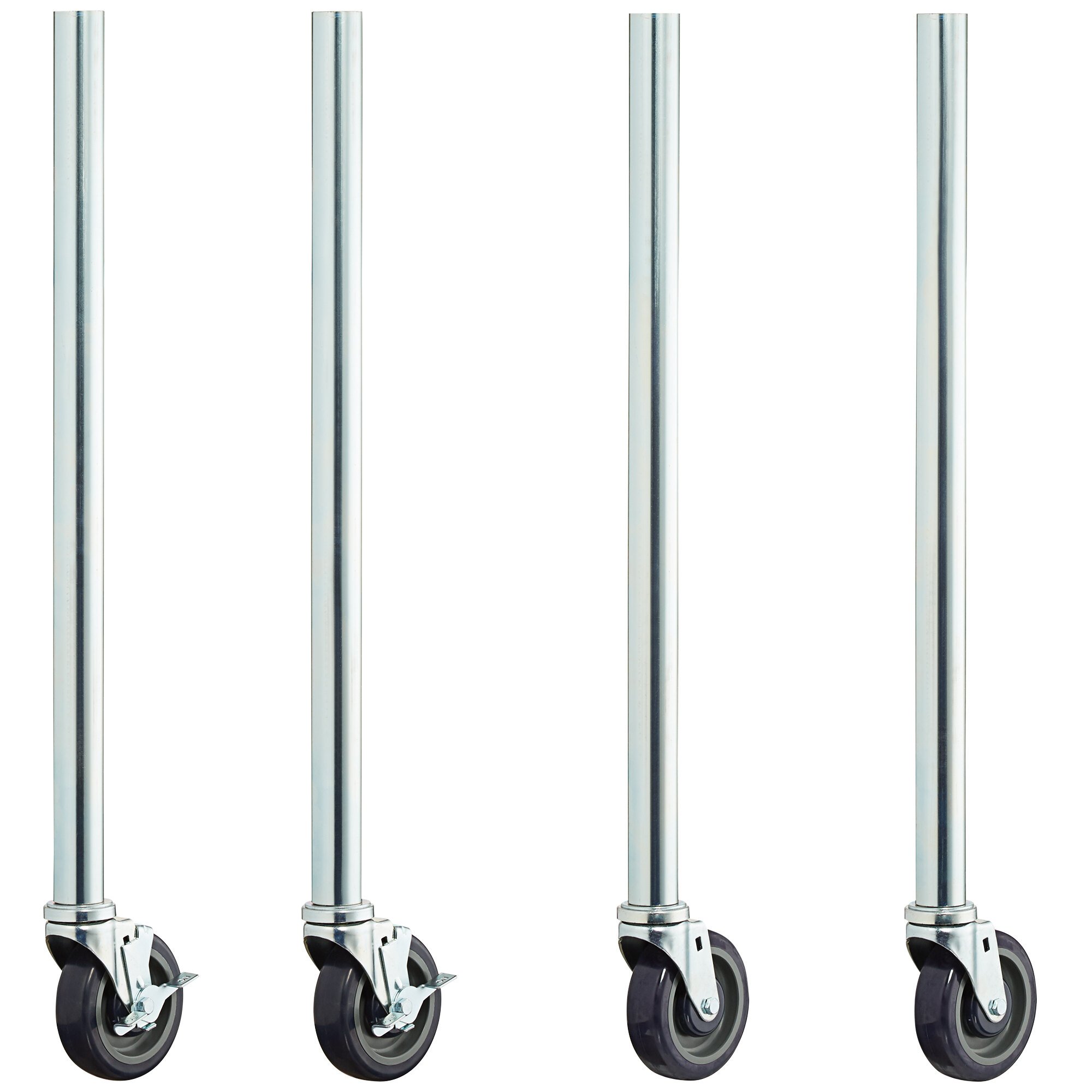 34" Galvanized Steel Legs with 5" Casters 4/Set