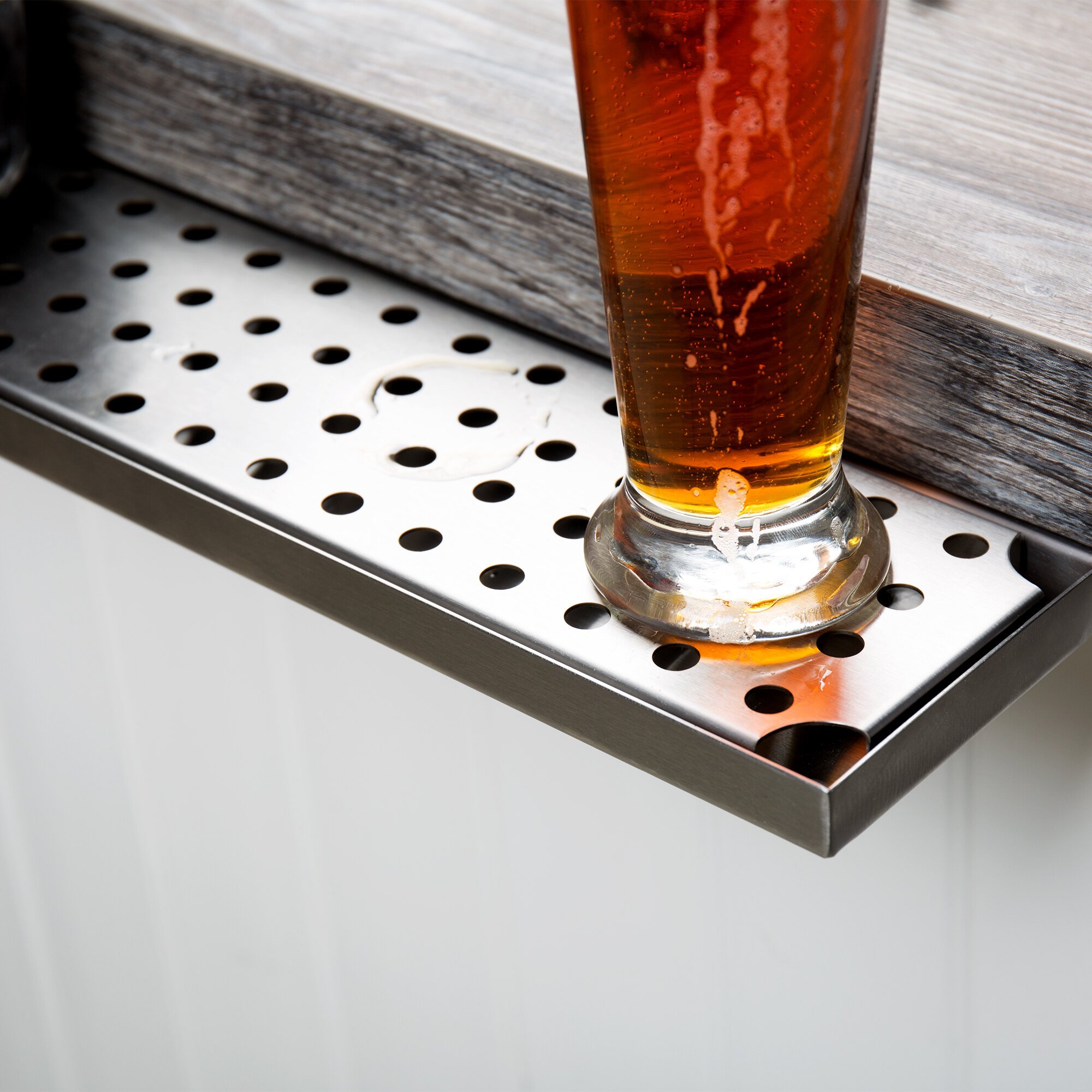 24" Stainless Steel Underbar Mount Beer Drip Tray