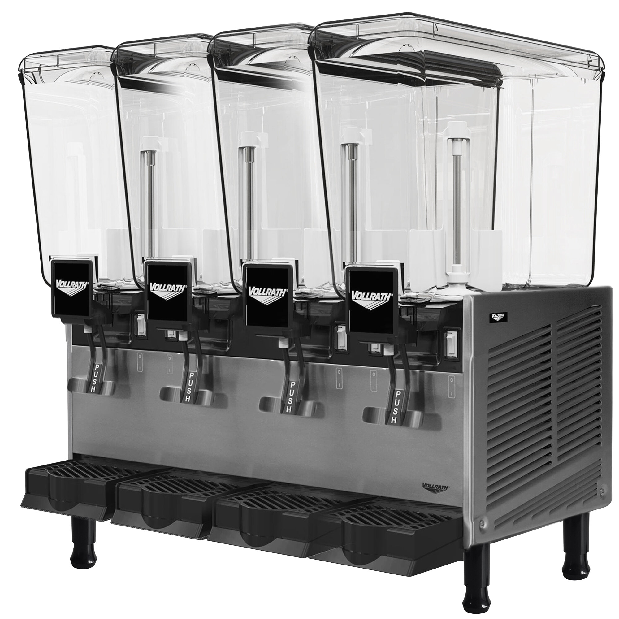 Vollrath VBBE437S Quadruple 5.28 Gallon Bowl Refrigerated Beverage