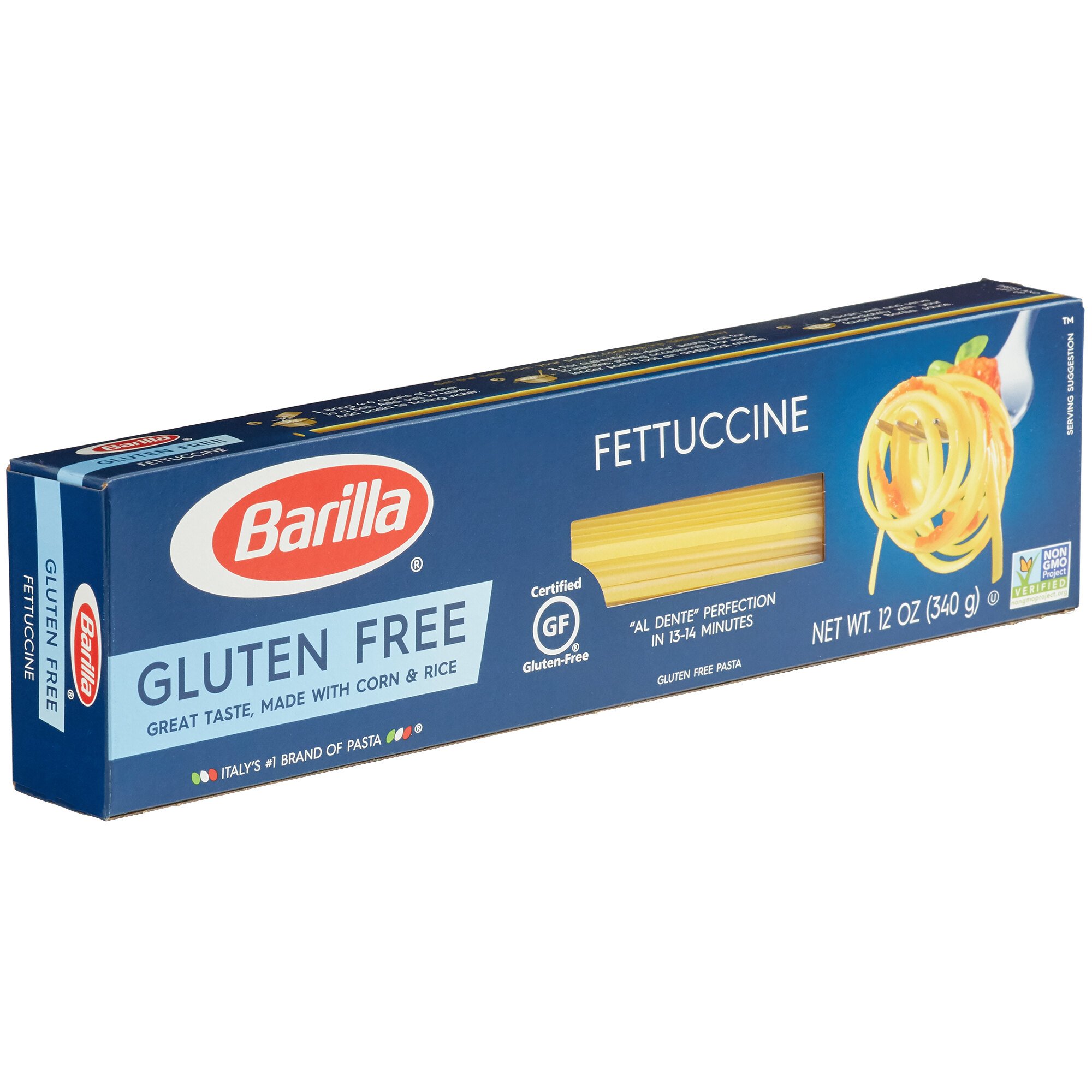 Barilla Gluten Free Fettuccine - 12 Oz. Box | WebstaurantStore