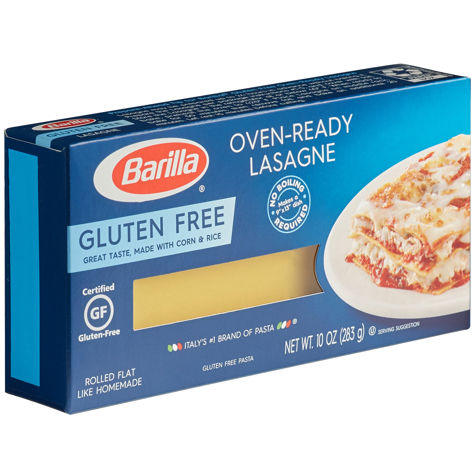 Barilla 10 oz. GlutenFree OvenReady Lasagna Pasta