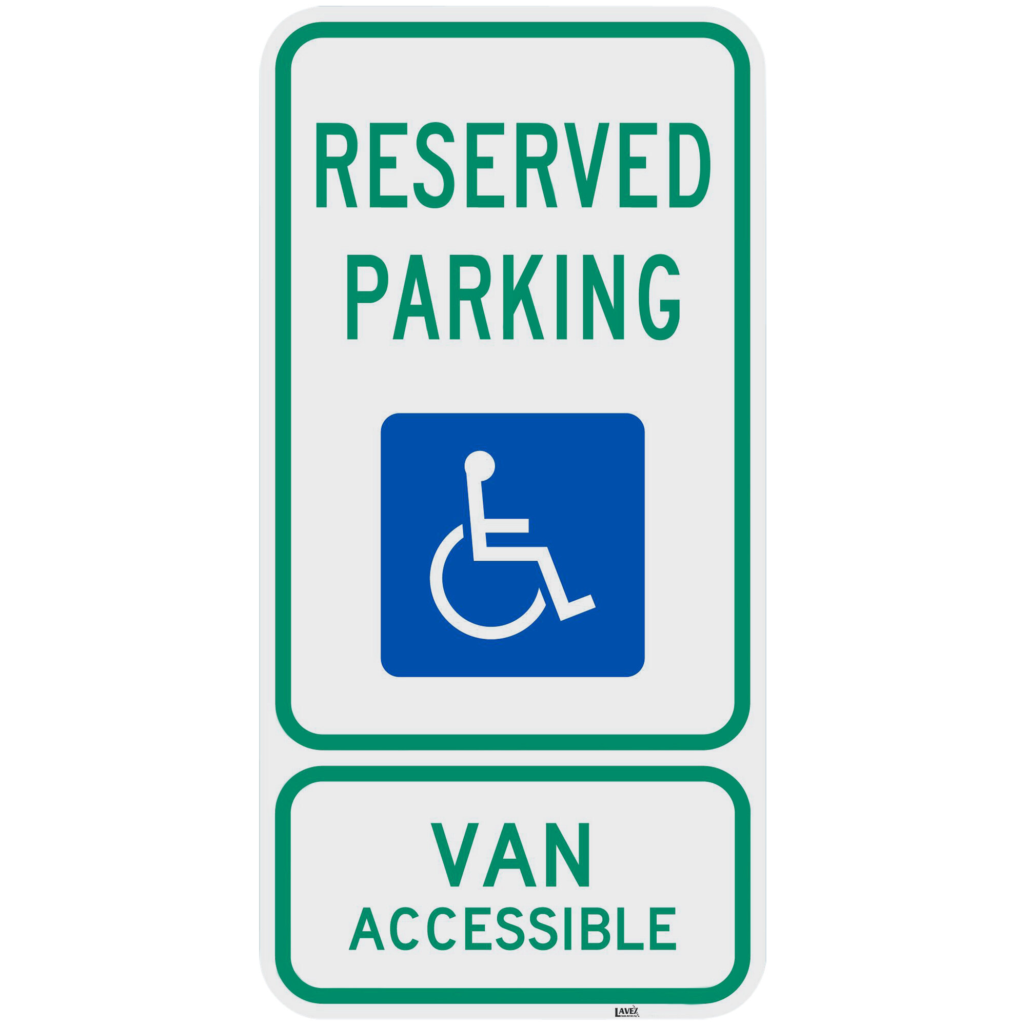 Lavex Industrial "Handicapped Reserved Parking / Van Accessible