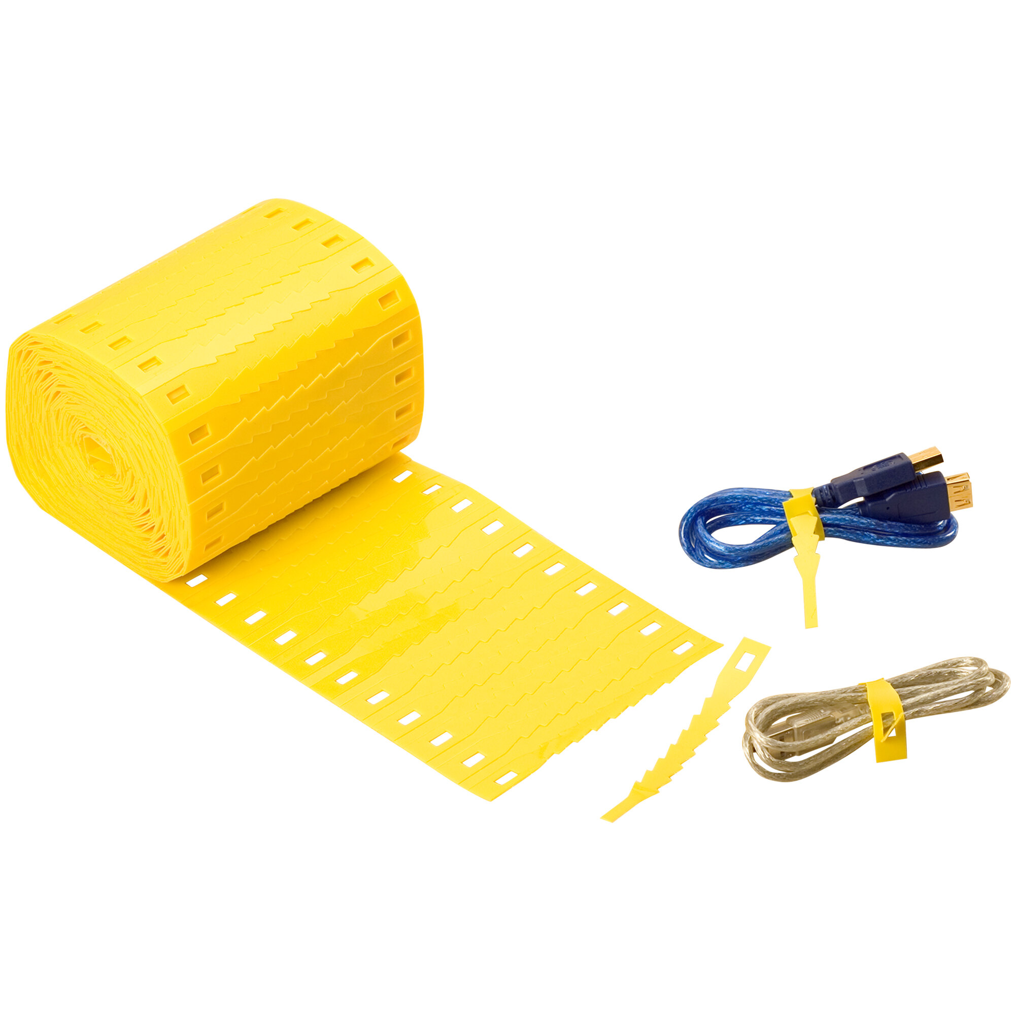 Lavex Industrial 5" Yellow Plastic SelfLocking Adjustable Ties 1000/Case