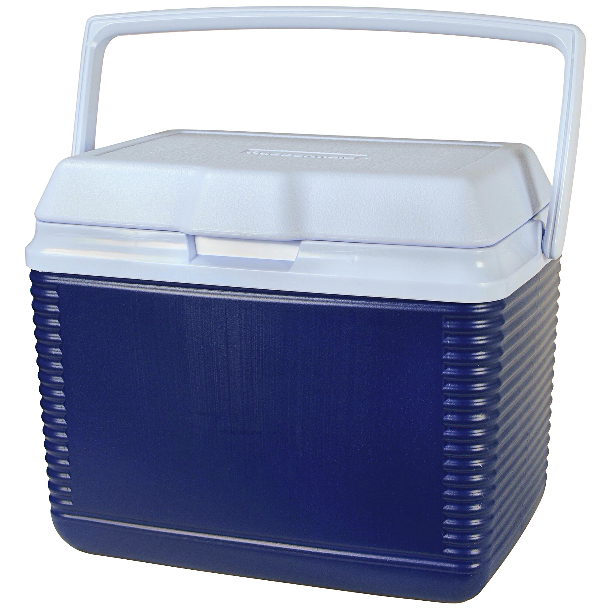 Rubbermaid FG2A1104MODBL 10 Qt. Blue Cooler with Top Swing Handle