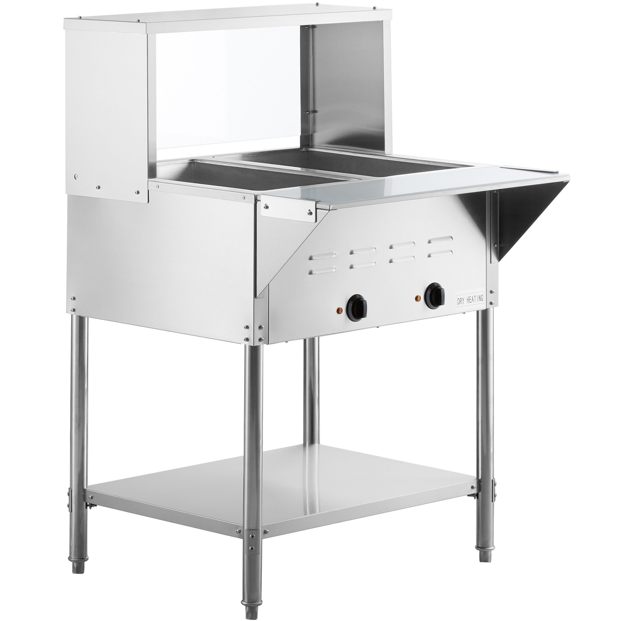Avantco STE2SG Two Pan Open Well Electric Steam Table with