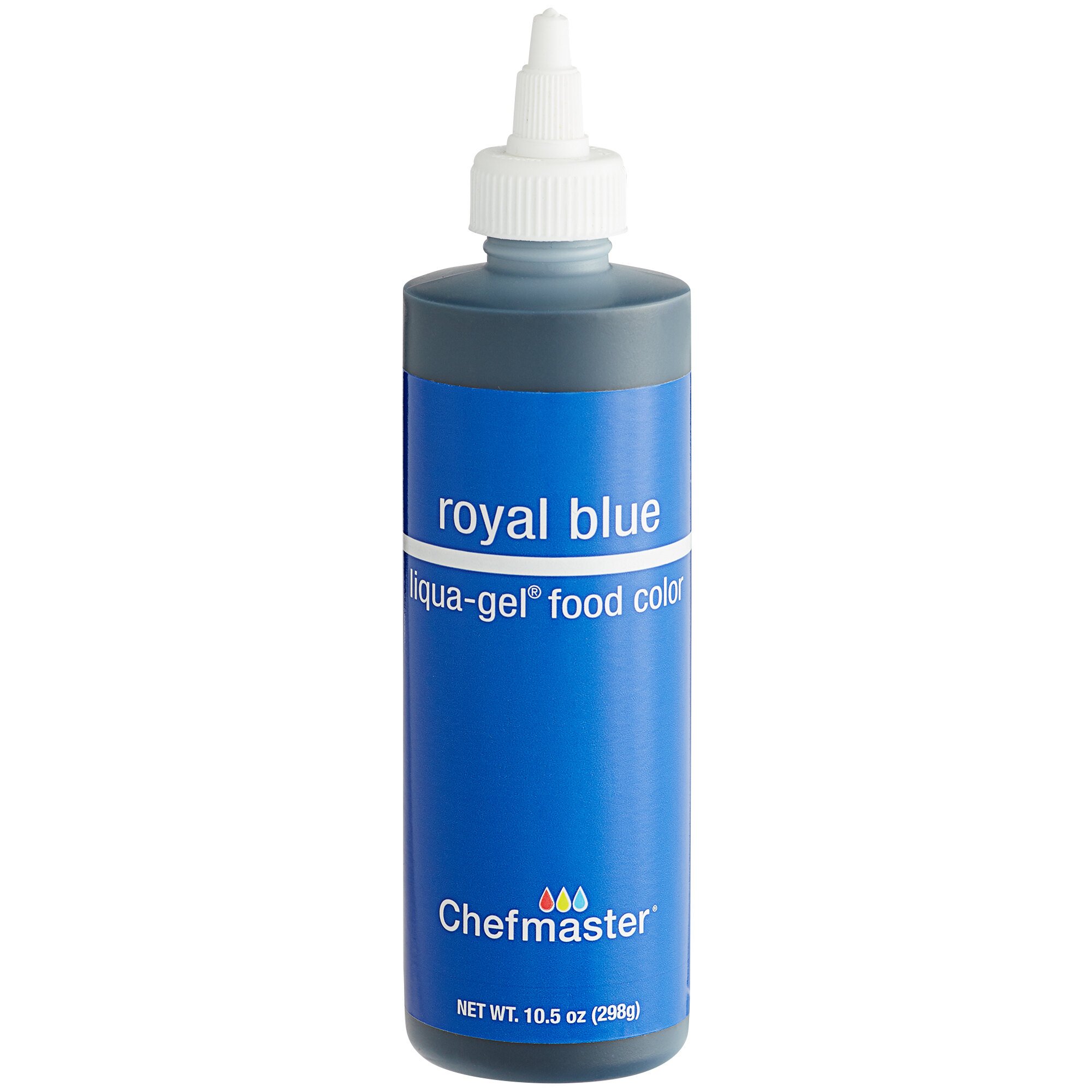 Chefmaster 10.5 oz. Royal Blue Liqua-Gel Food Coloring