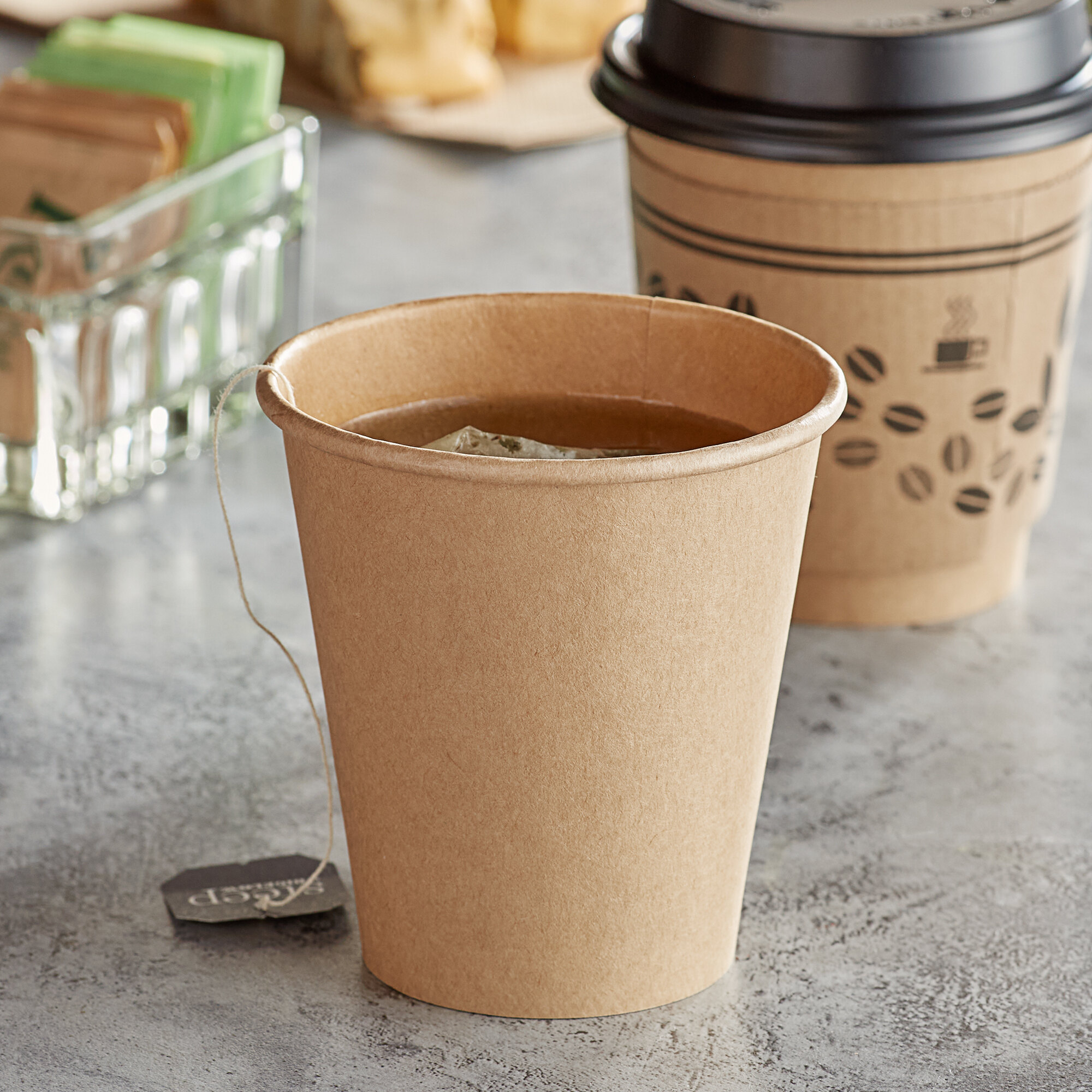 Choice Oz Kraft Poly Paper Hot Cup Case