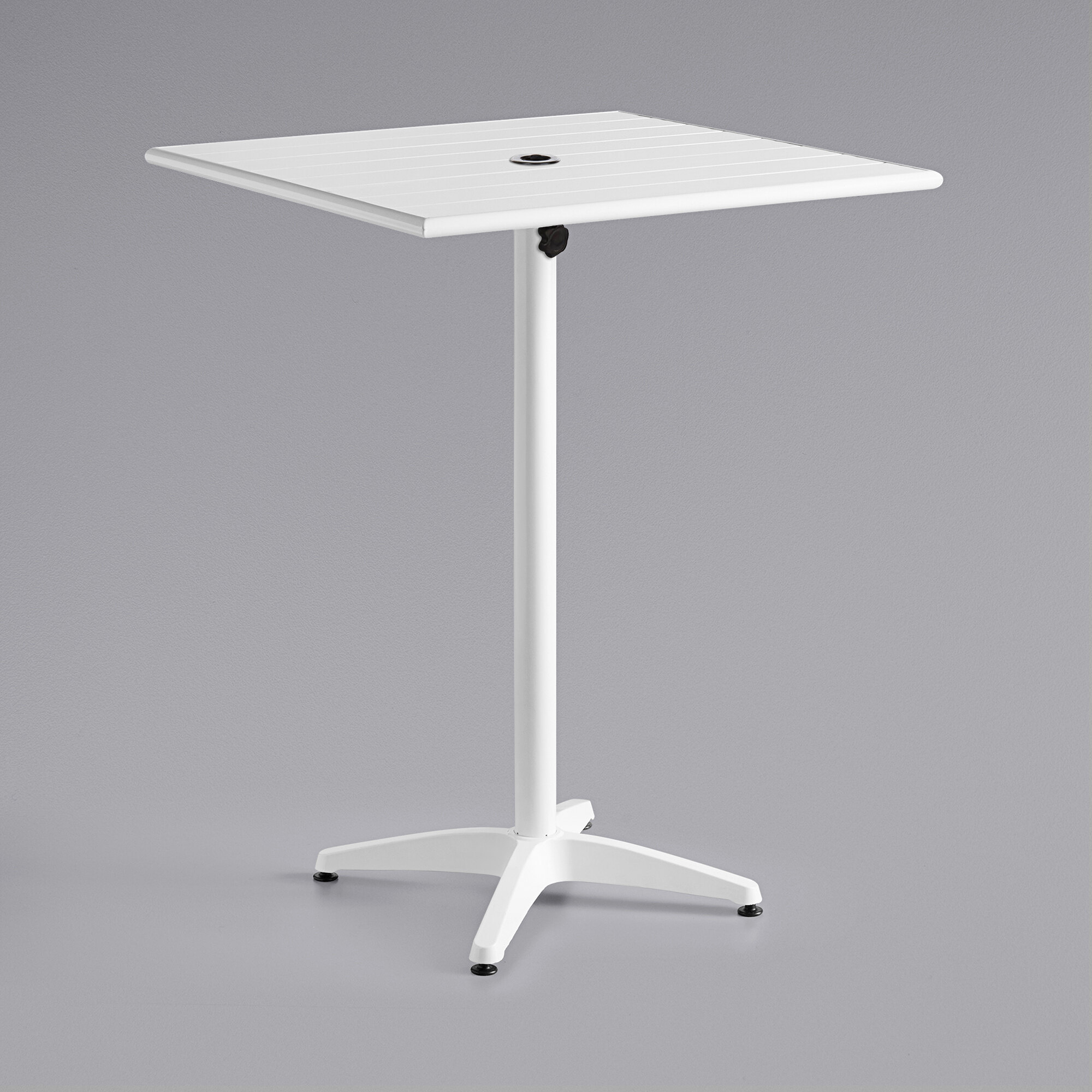 Lancaster Table & Seating 32" x 32" White PowderCoated Aluminum Bar