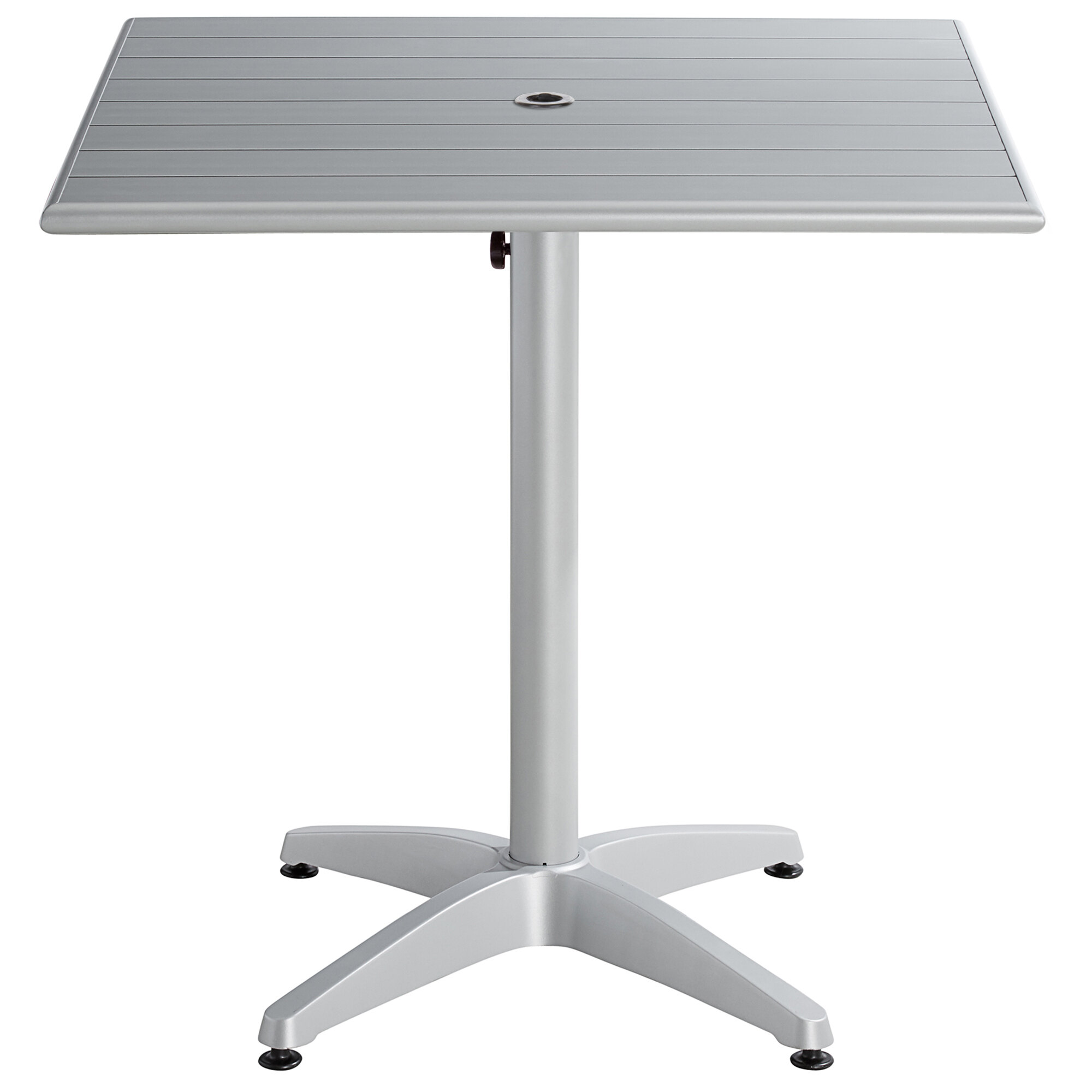 Lancaster Table & Seating 32" x 32" Silver PowderCoated Aluminum