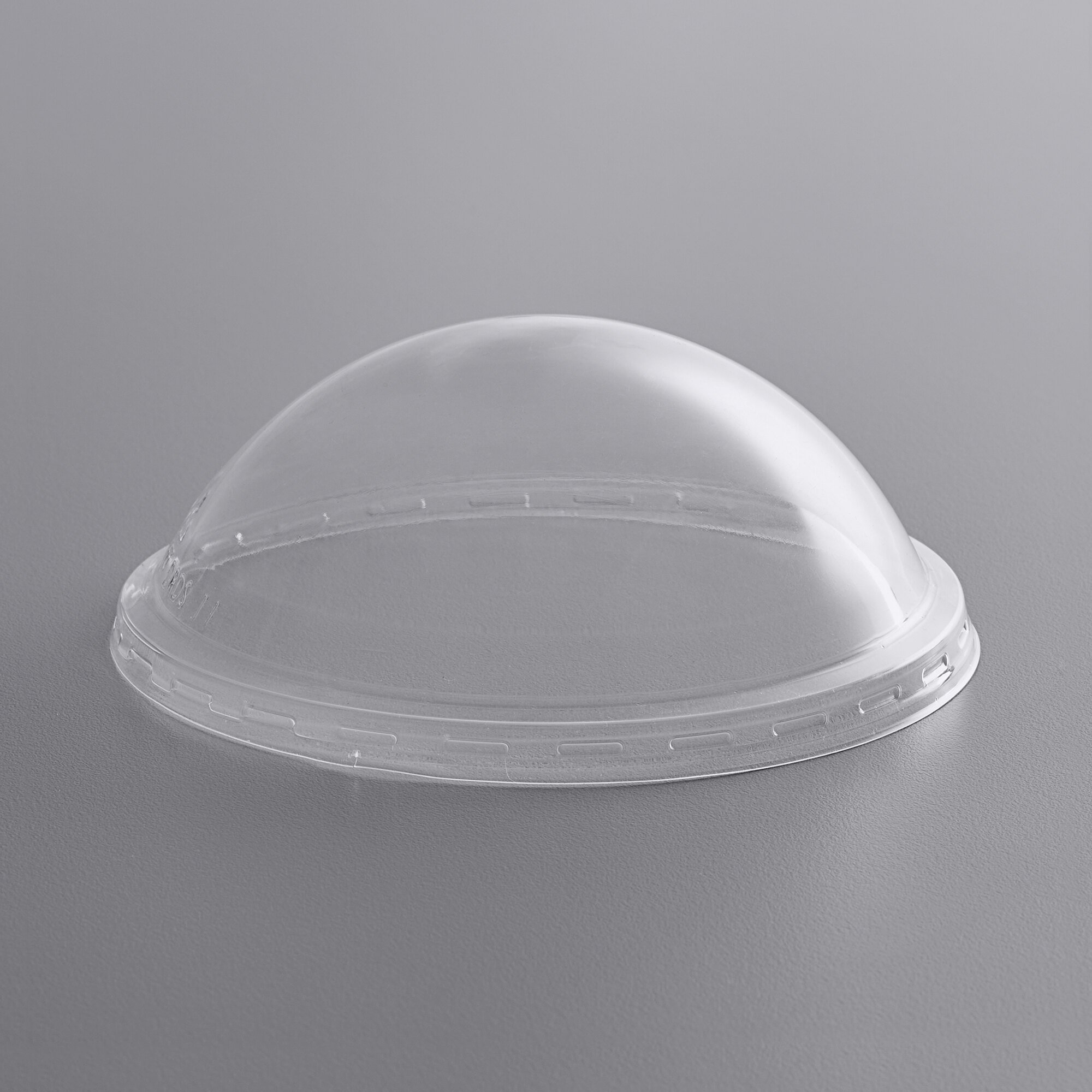 Choice Ultra Clear PET Plastic Round Deli Container Dome Lid 500/Case