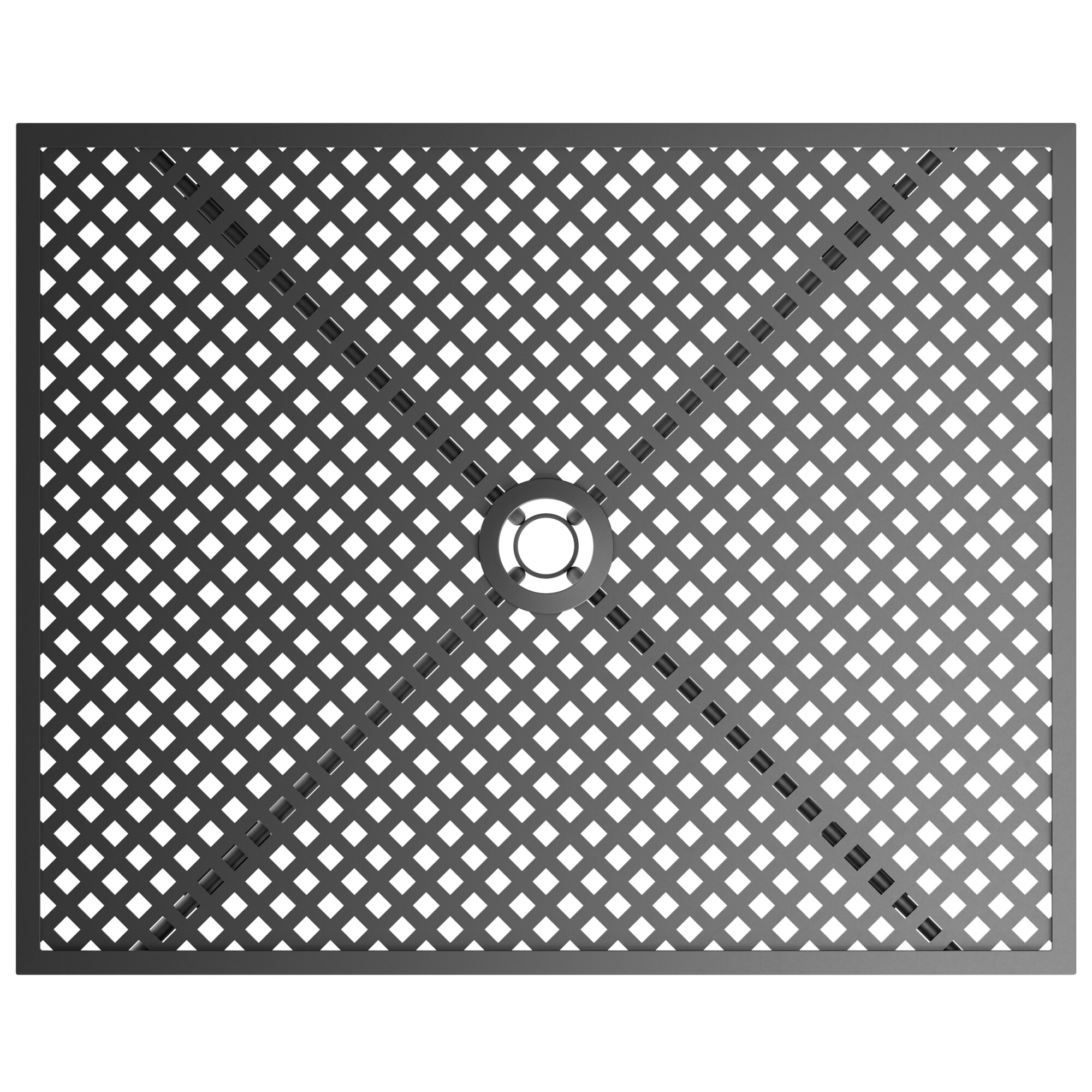 Lancaster Table & Seating Harbor Black 24" x 30" Rectangular Dining