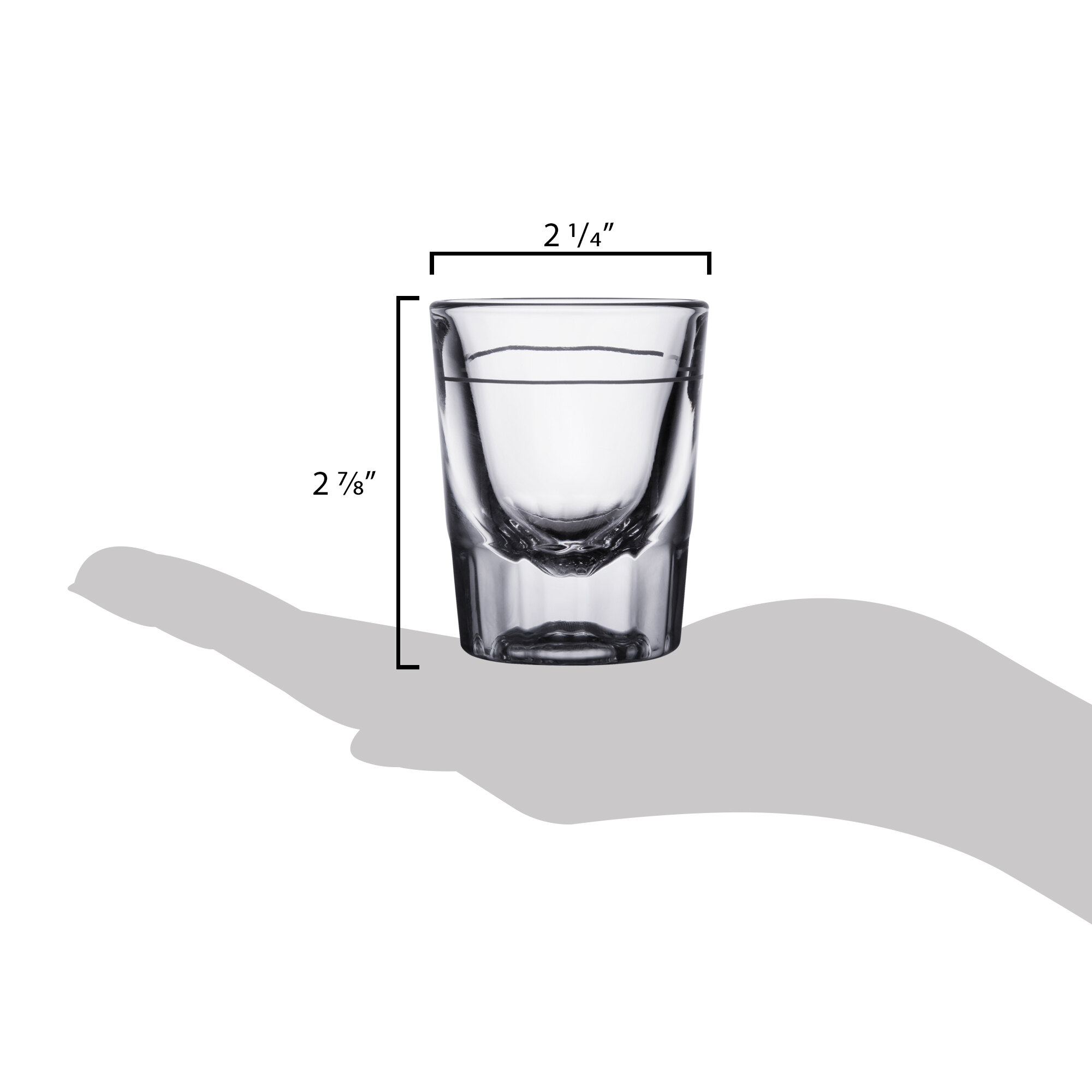 Libbey 5126 2 oz. Fluted Shot Glass 12/Pack