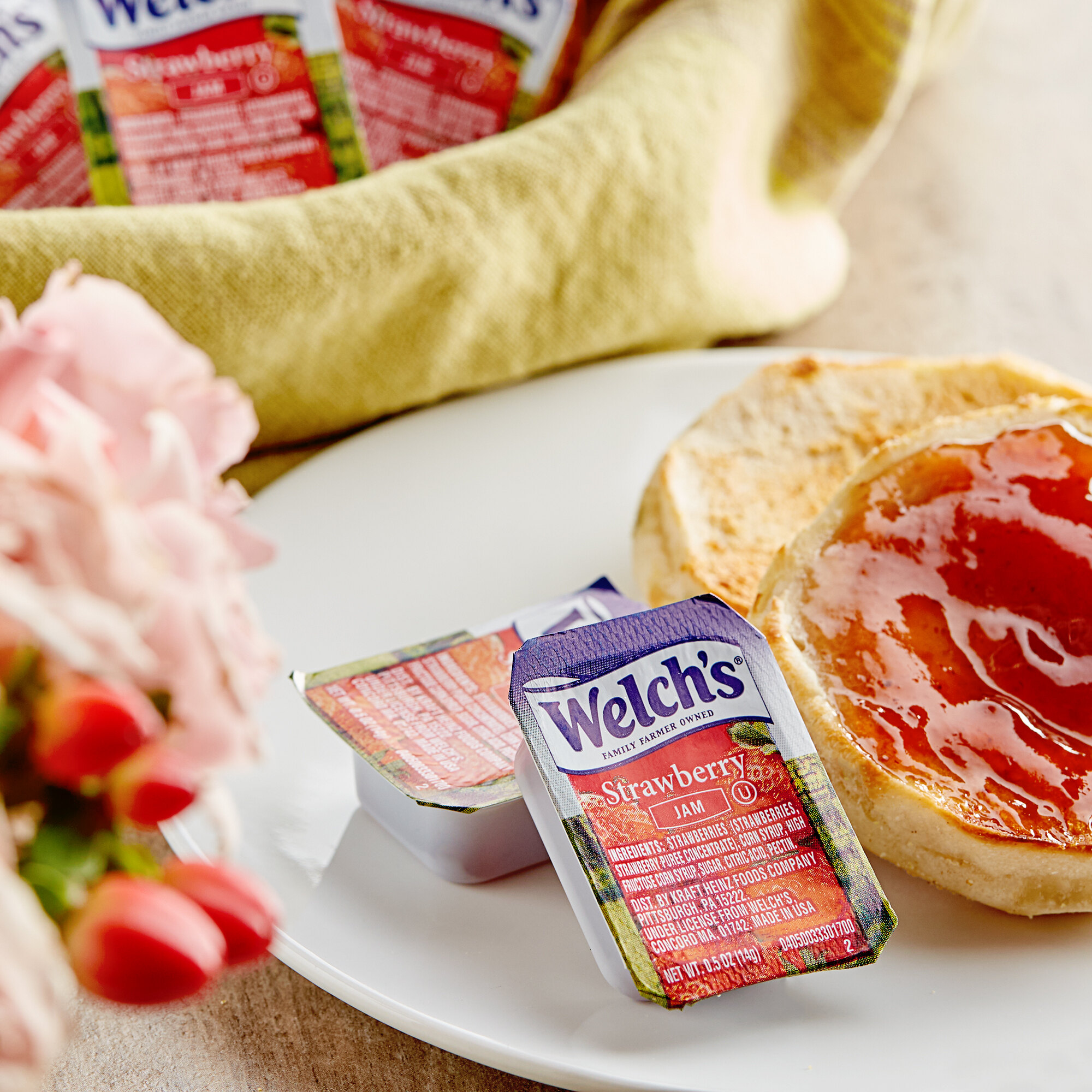 Welch's Strawberry Jam Portion Cups in Bulk 200/Case