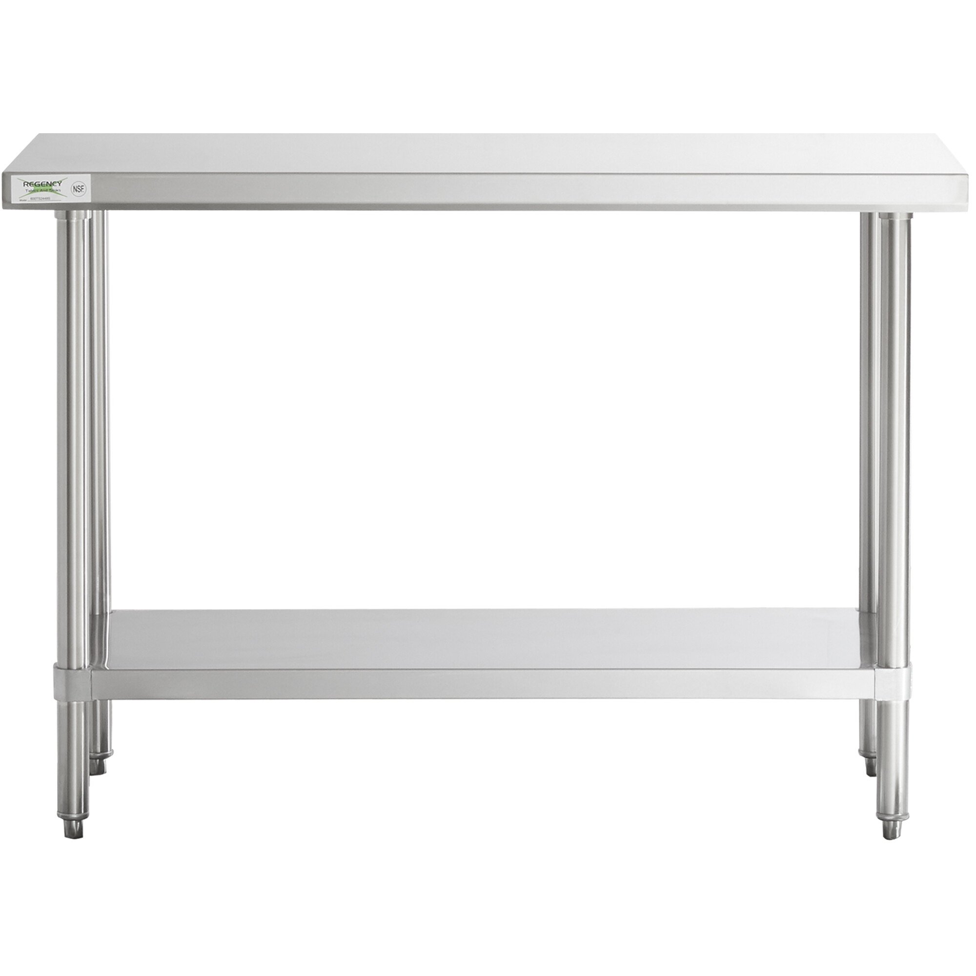 Regency 24" x 48" 16Gauge 304 Stainless Steel Commercial Work Table
