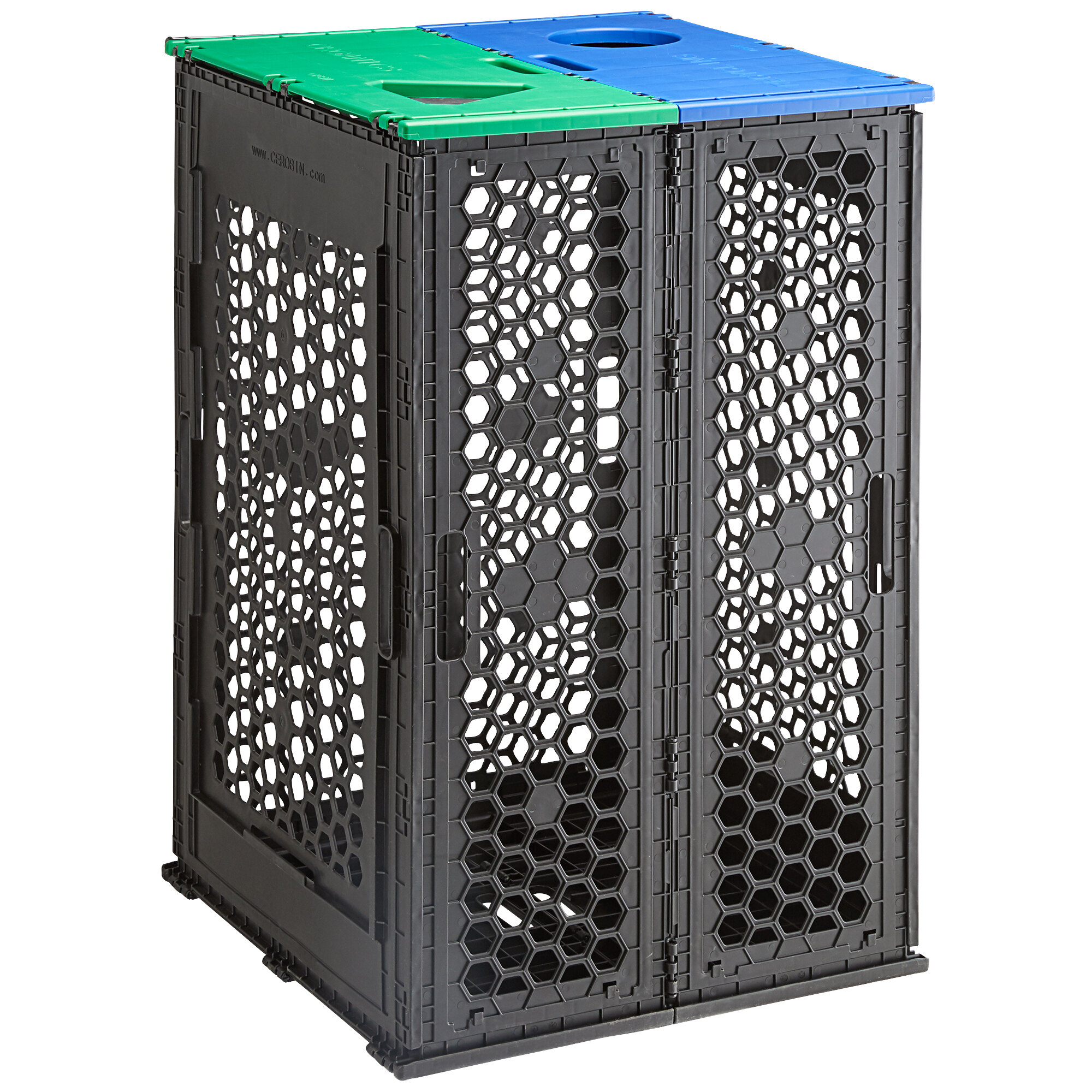 Cerobin 45 Gallon Collapsible Top Loading DualStream Recycling