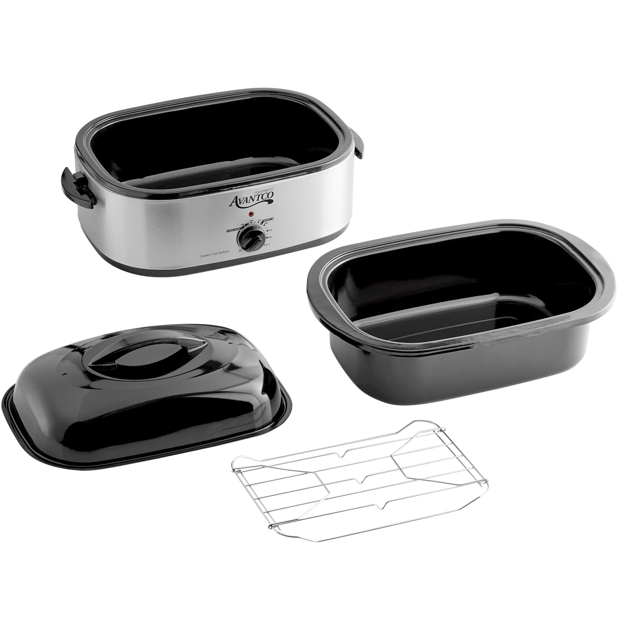 Avantco ACR18SS 18 Qt. Commercial Countertop Roaster Oven / Warmer