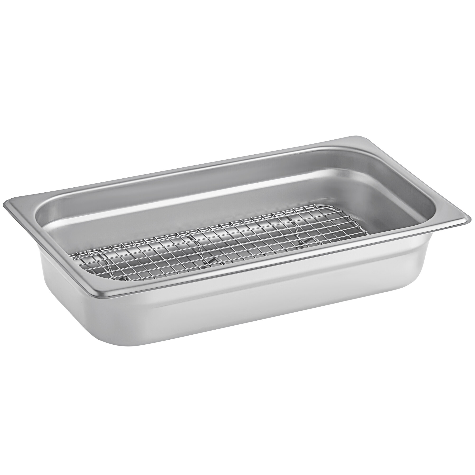 Choice 1/3 Size 2 1/2" Deep AntiJam Stainless Steel Steam Table