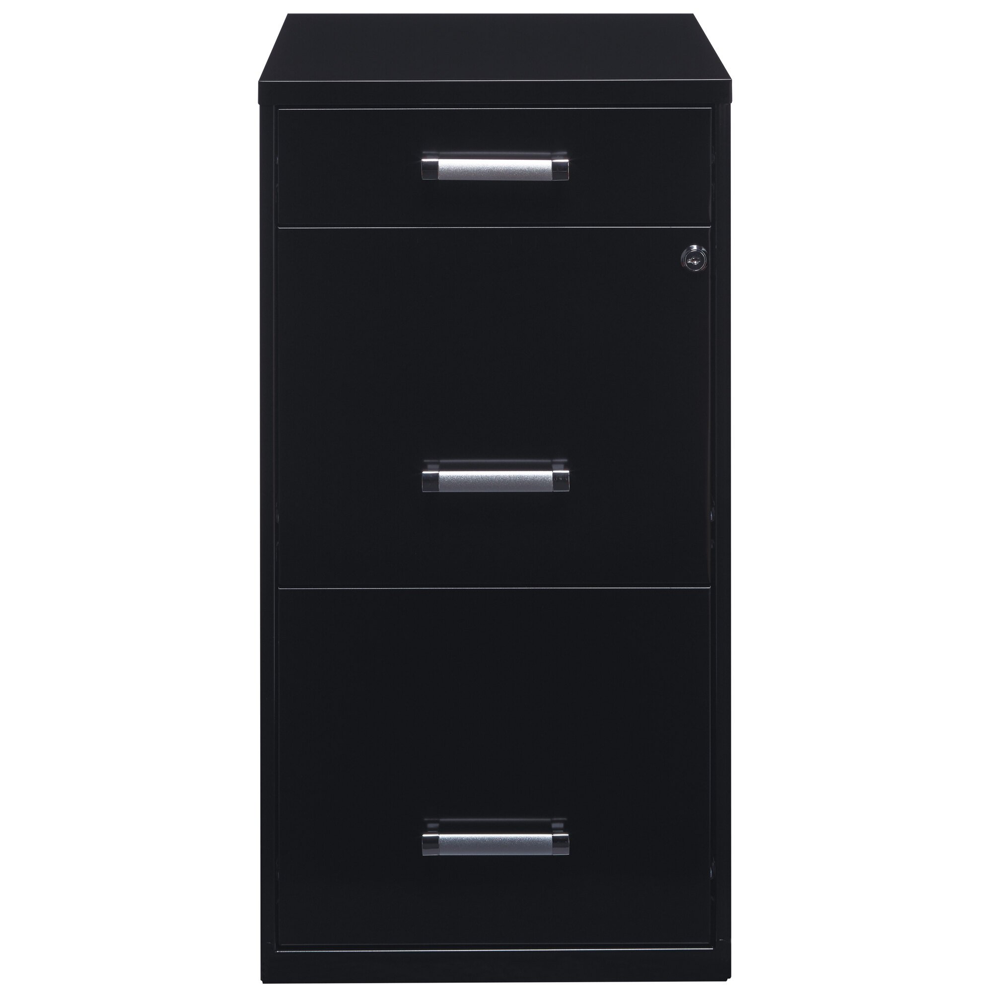 Hirsh Industries 20990 Space Solutions SOHO Black Three-Drawer Vertical ...