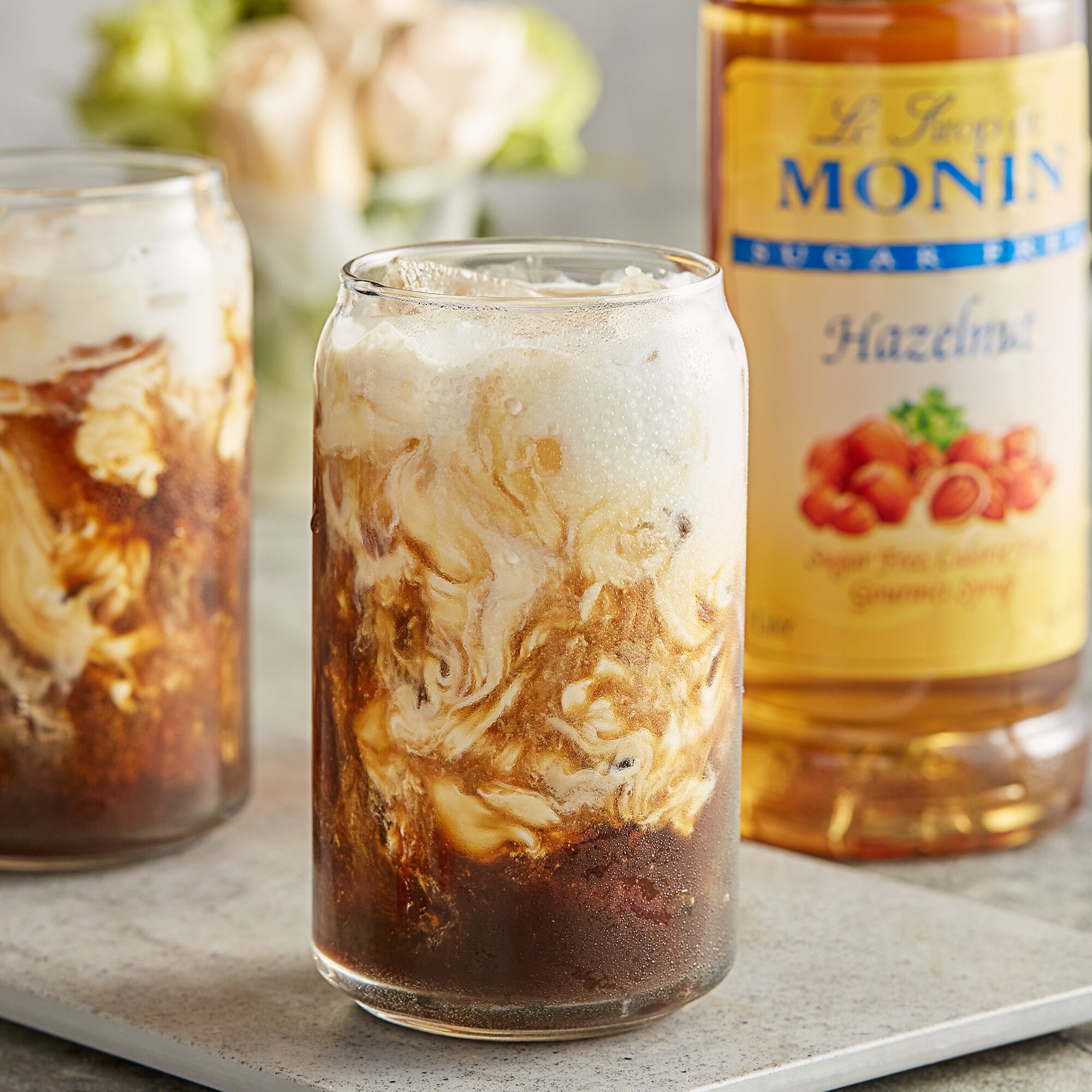Monin 1 Liter Sugar Free Hazelnut Flavoring Syrup