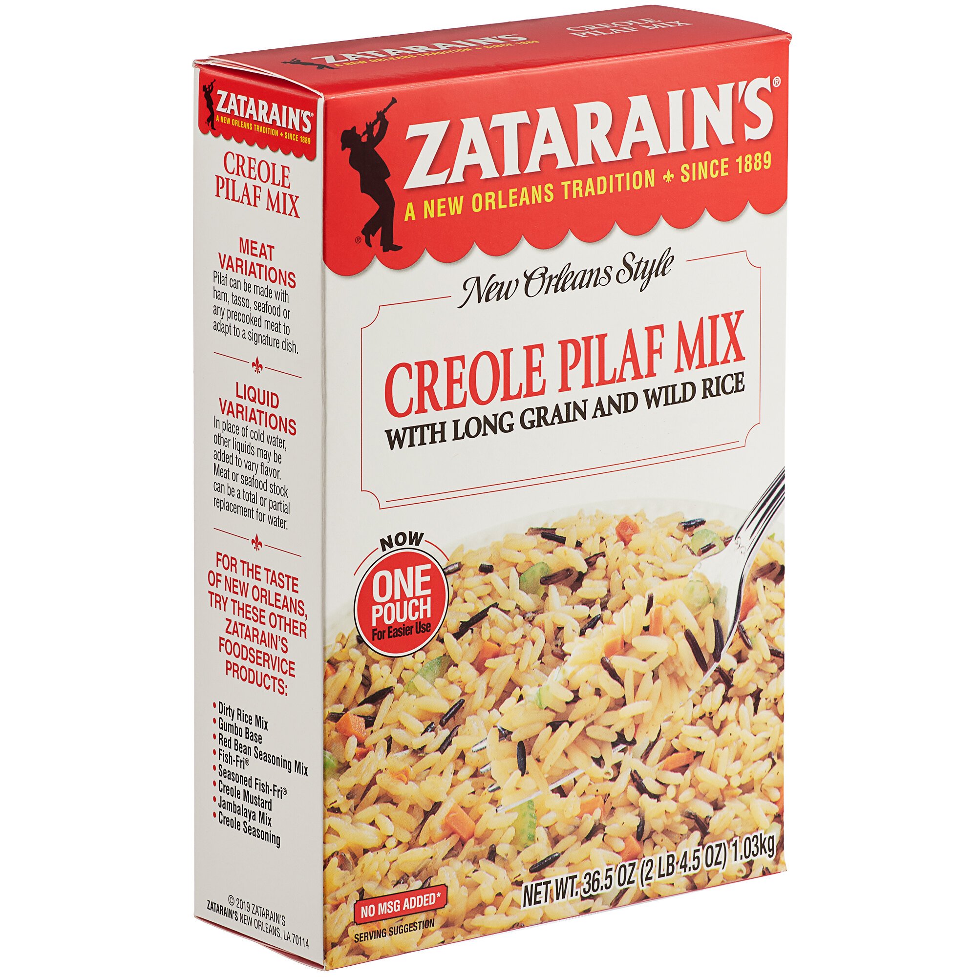 Zatarain's 36.5 oz. Creole Pilaf Mix 8/Case