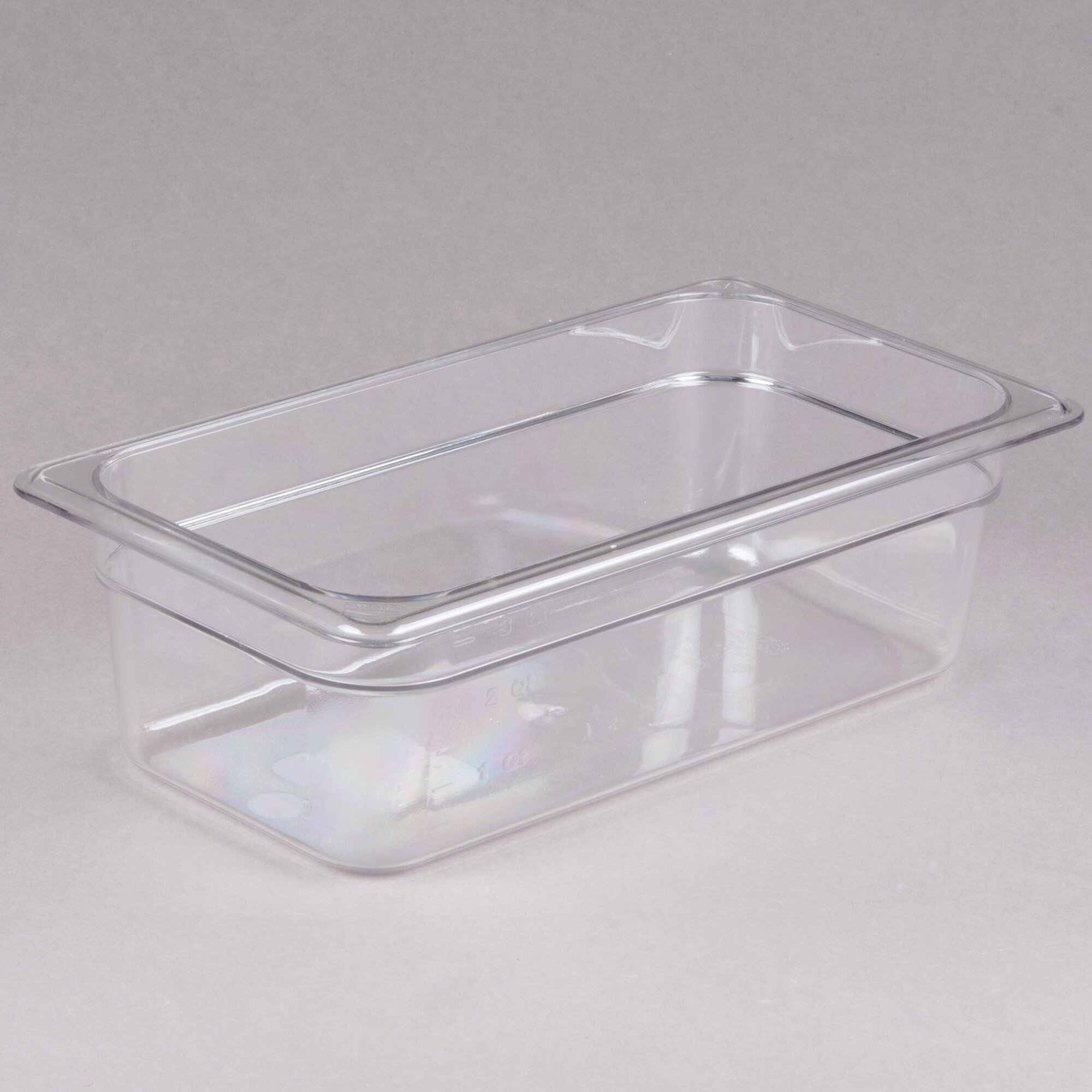 Cambro 34CW135 Camwear 1/3 Size Clear Polycarbonate Food Pan - 4" Deep