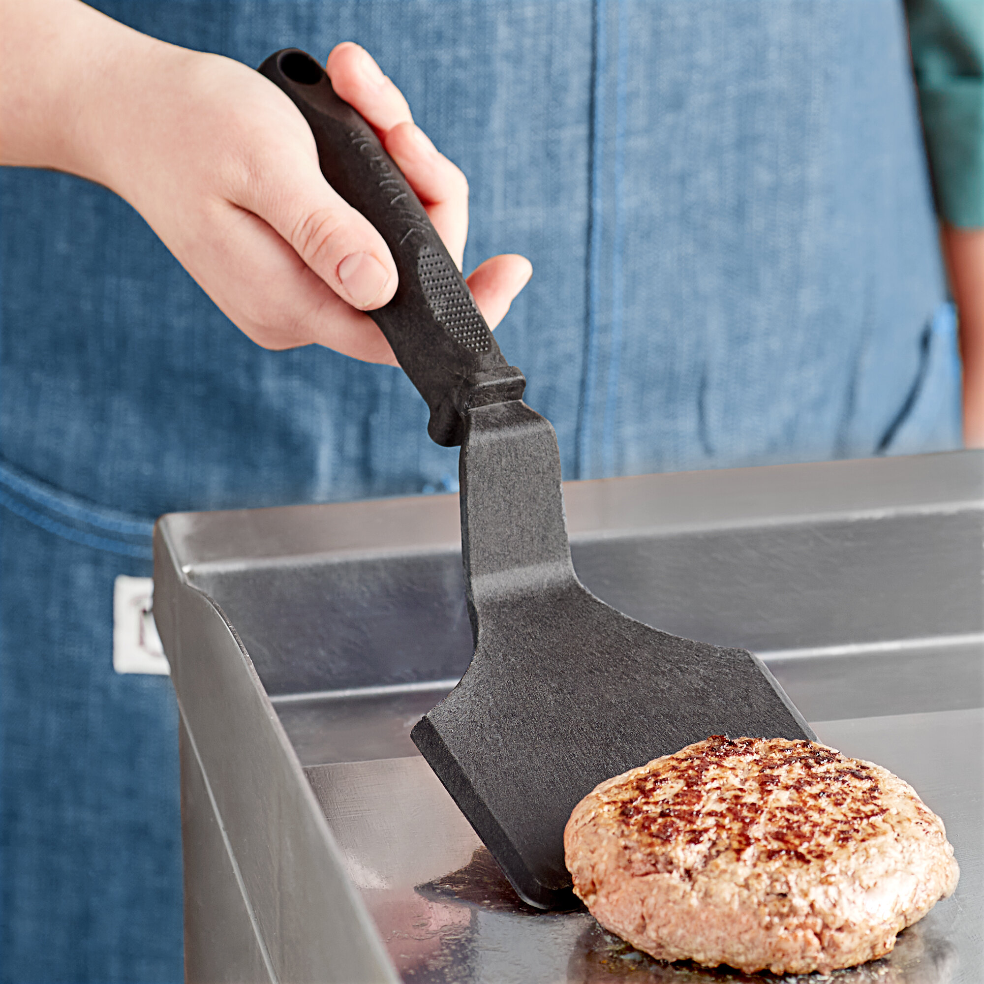 Vigor 5" x 4" Black High Heat Nylon Solid Turner