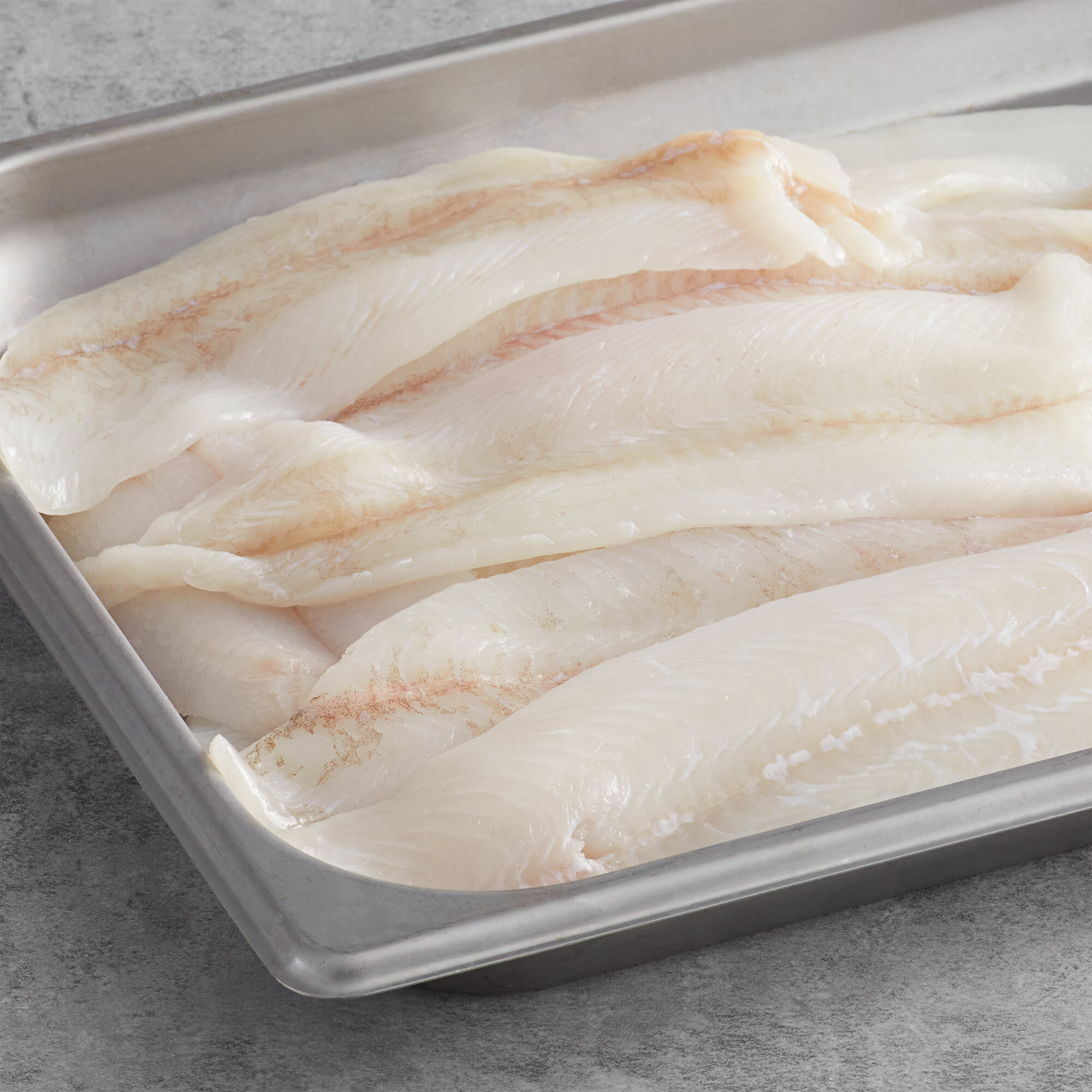Wulf's Grey Sole Fillets 10 lb. Case of 2 4 oz. Portions