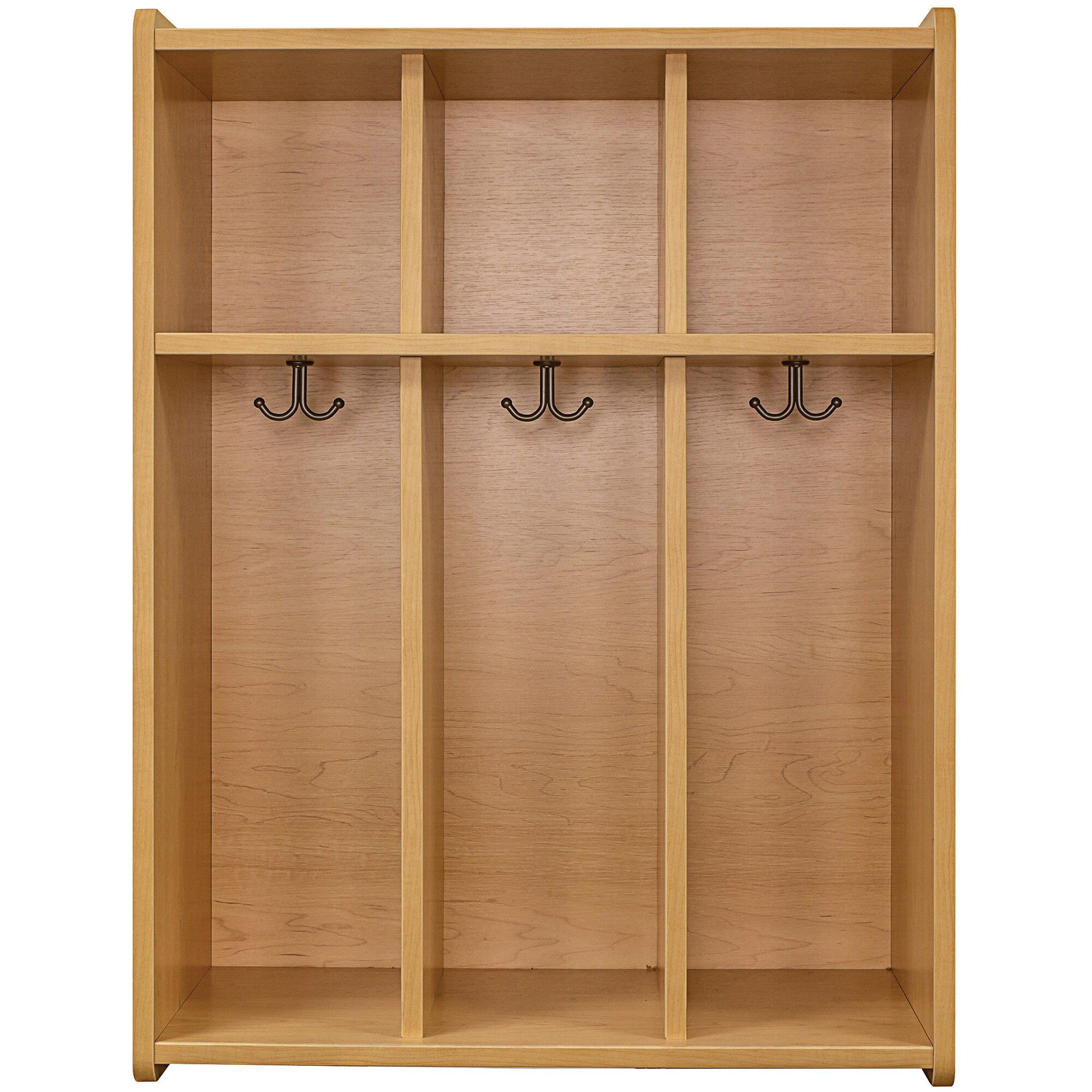 Tot Mate TML402A.S2222 Maple 3 Section Laminate Floor Locker - 28