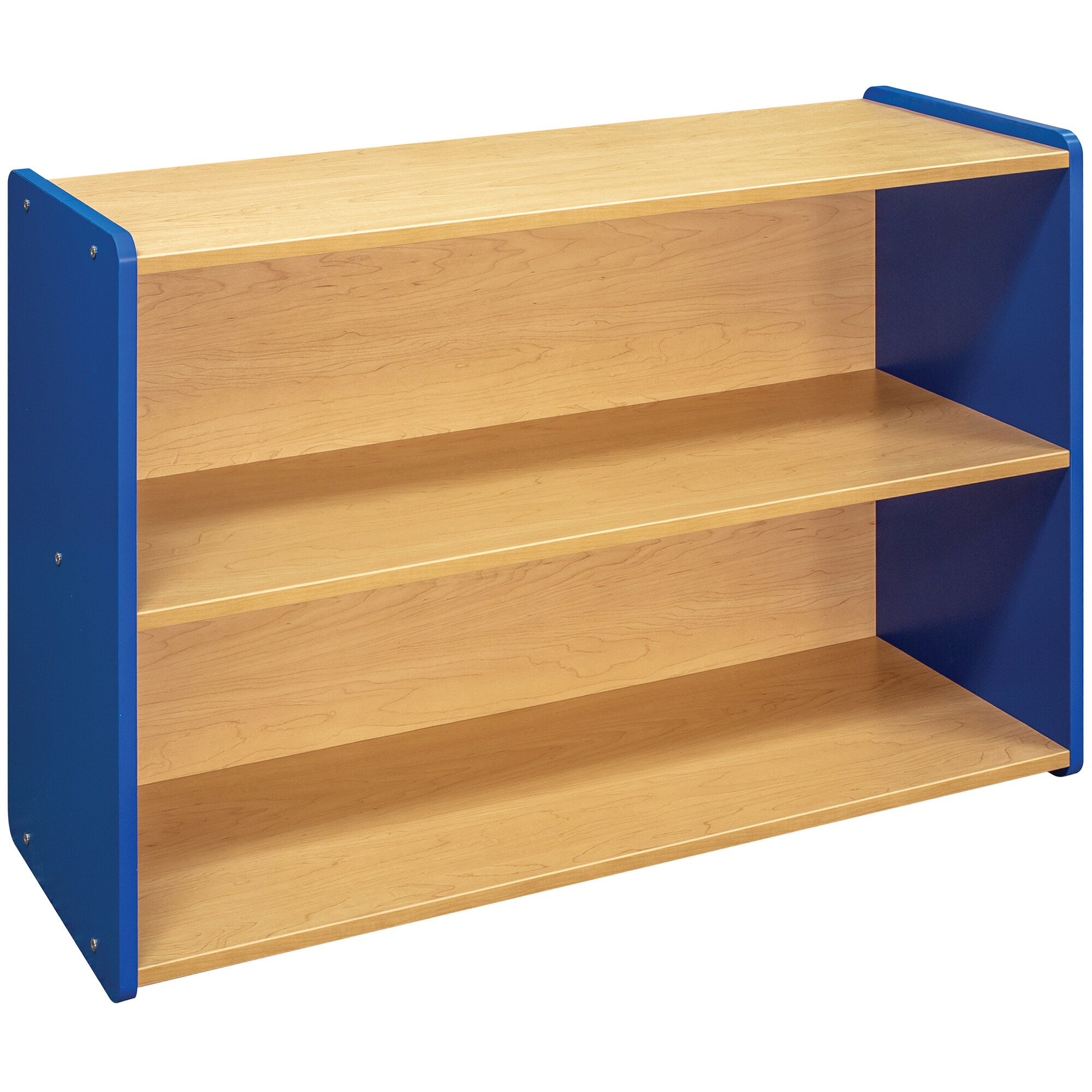 Tot Mate TM2304A.S3322 Royal Blue and Maple Laminate Preschool Storage