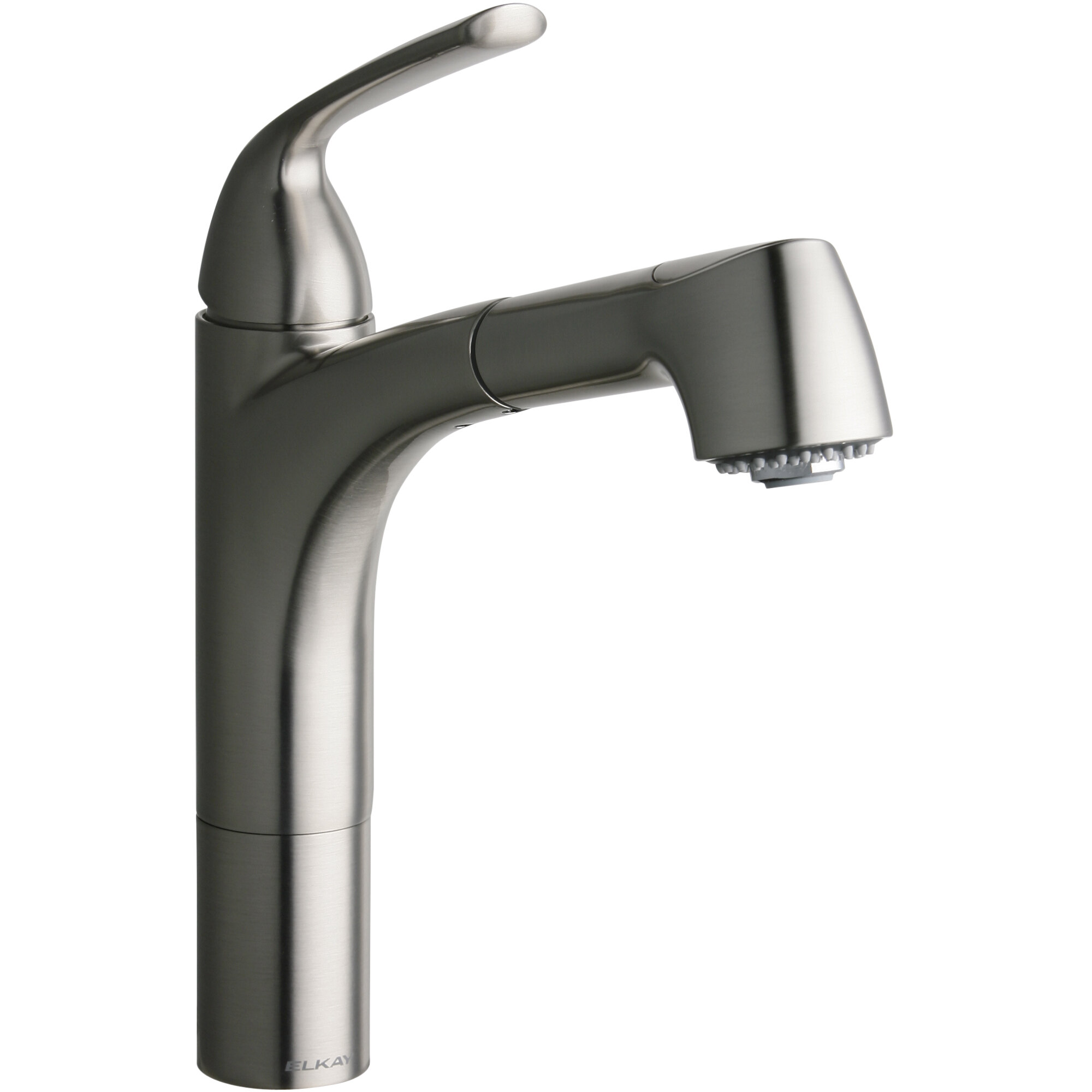 Elkay LKGT1041NK Gourmet Deck Mount Brushed Nickel Kitchen Faucet with