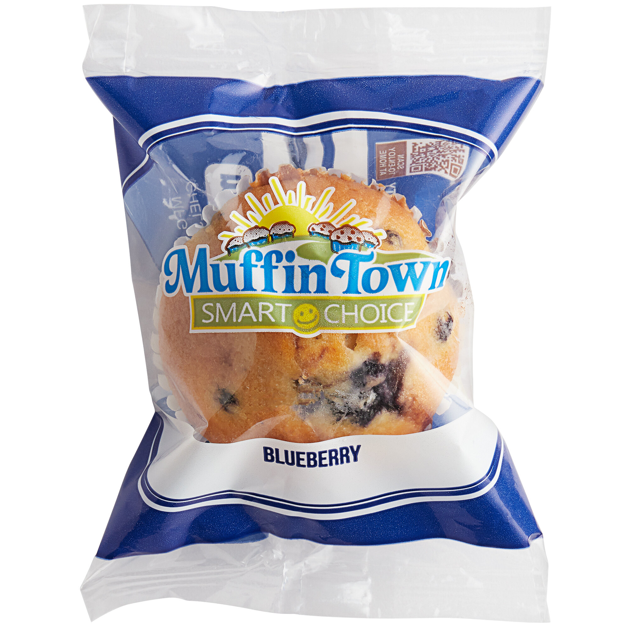 Muffin Town Smart Choice 2 oz. Individually Wrapped Blueberry Muffin