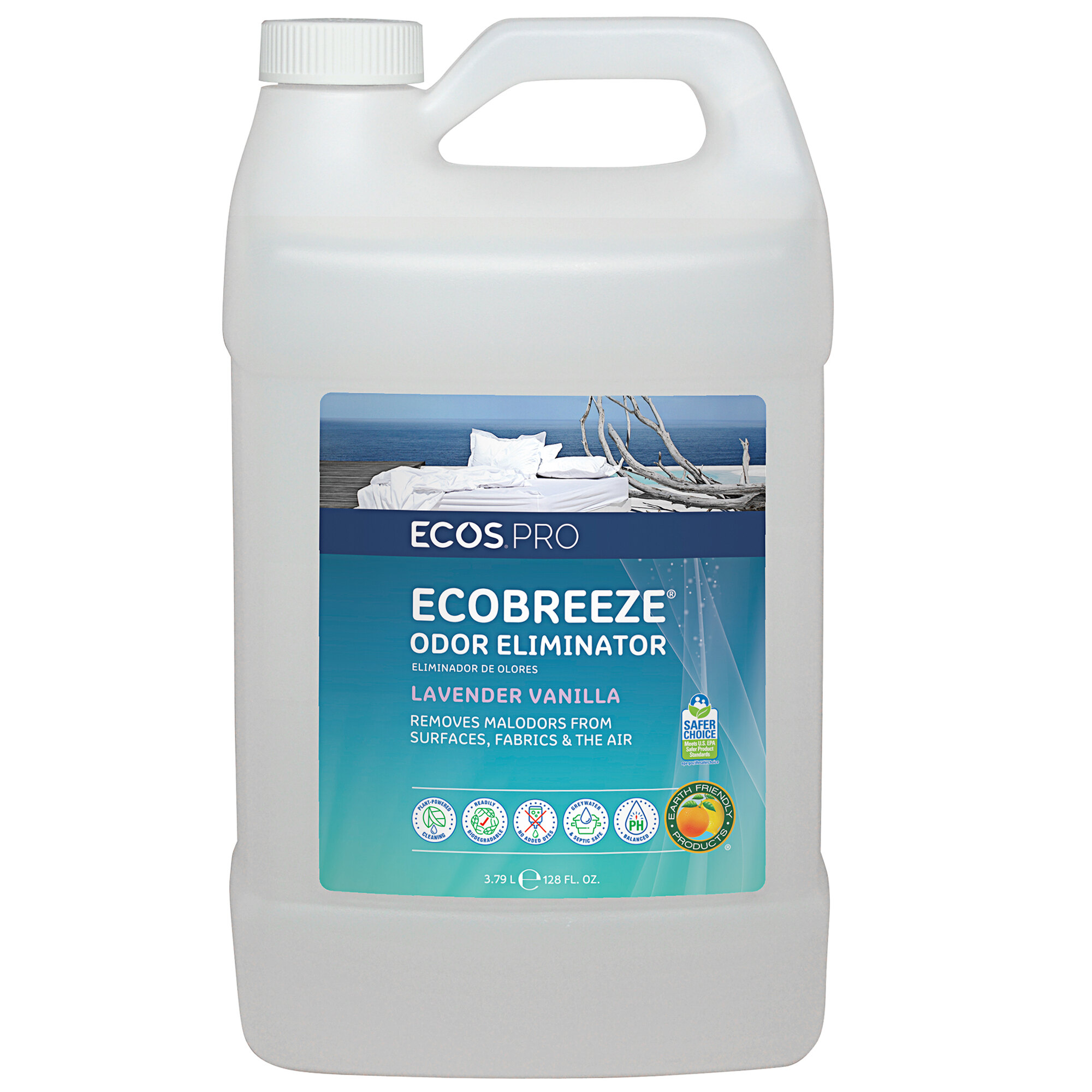 ECOS PL9840/04 Pro EcoBreeze 1 Gallon Lavender Vanilla Scented Odor