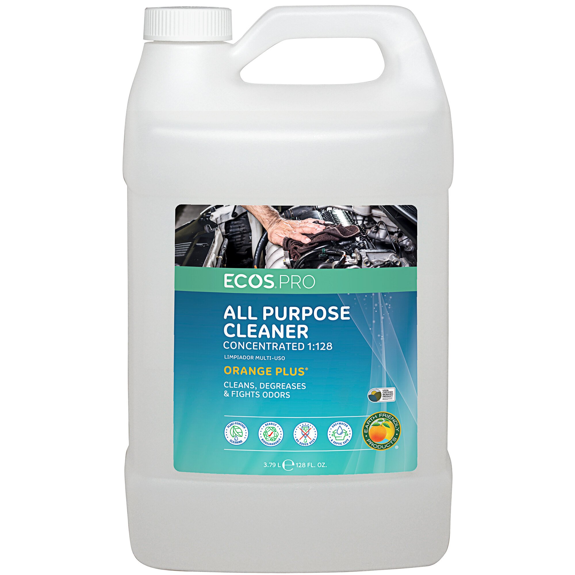 ECOS PL9748/04 Pro 1 Gallon Orange Plus Scented AllPurpose Cleaner and