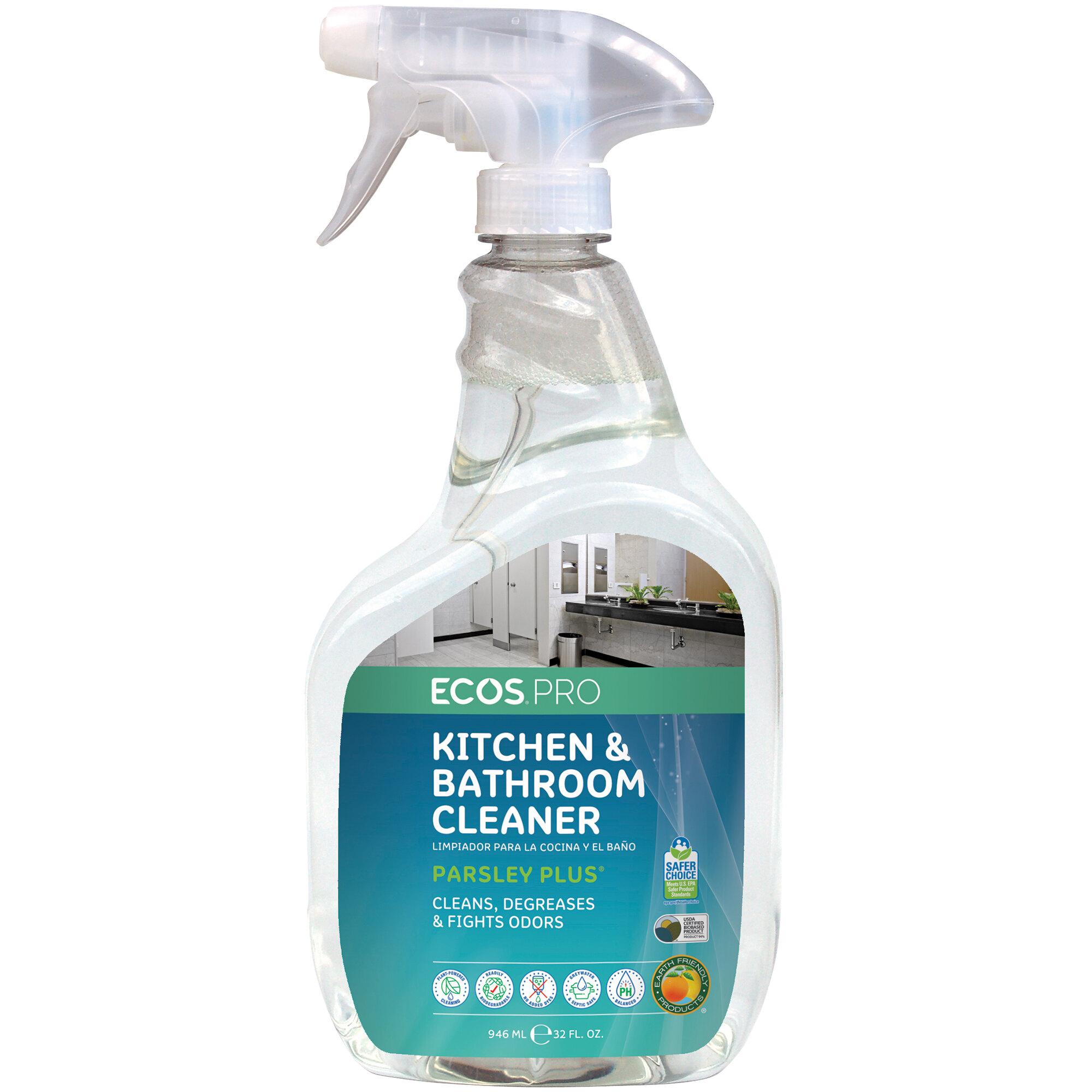ECOS PL9746/6 Pro 32 oz. Parsley Plus Scented AllPurpose Kitchen and