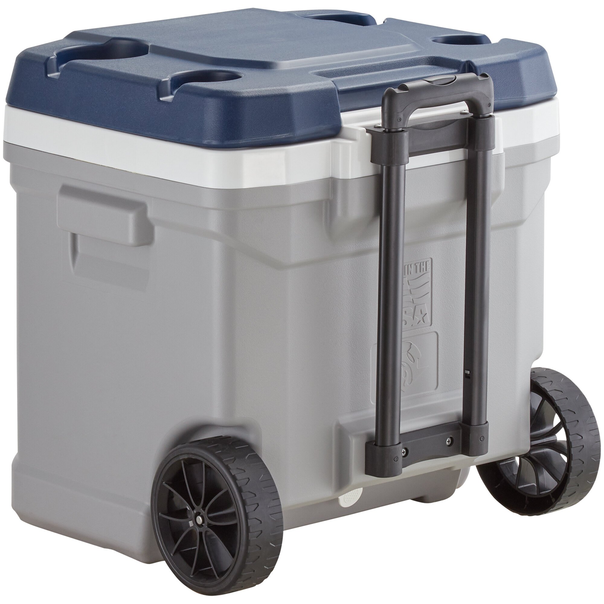 Igloo 34696 MaxCold Latitude 60 Qt. Gray Cooler with Wheels and