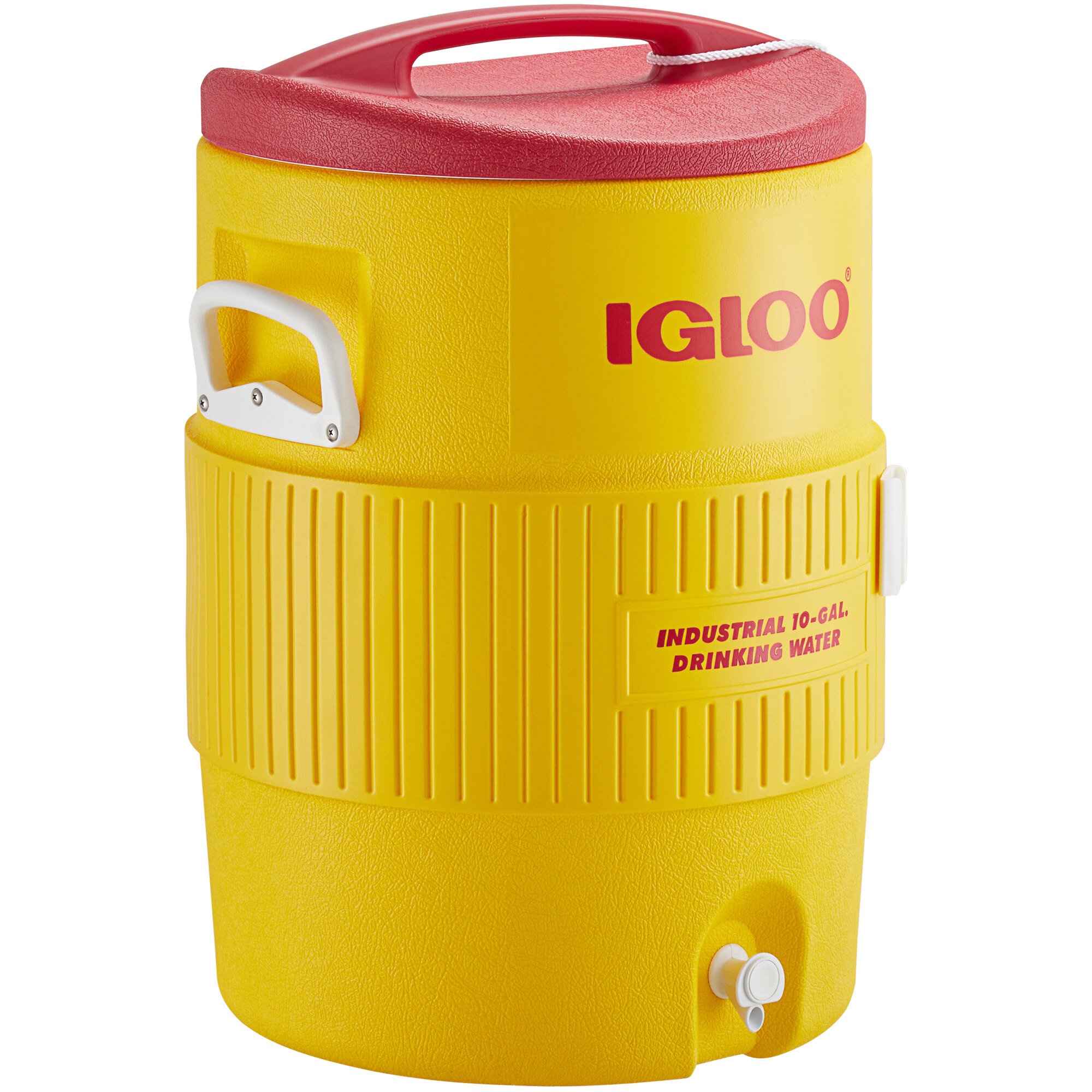 Igloo 4101 10 Gallon Yellow Insulated Beverage Dispenser / Portable ...