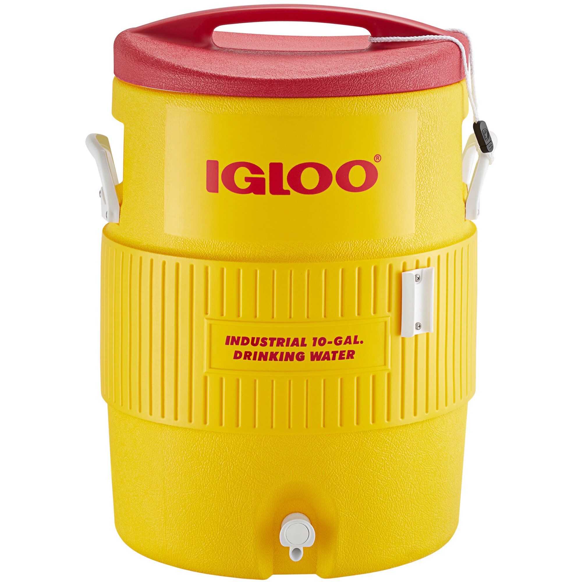 Igloo 4101 10 Gallon Yellow Insulated Beverage Dispenser / Portable