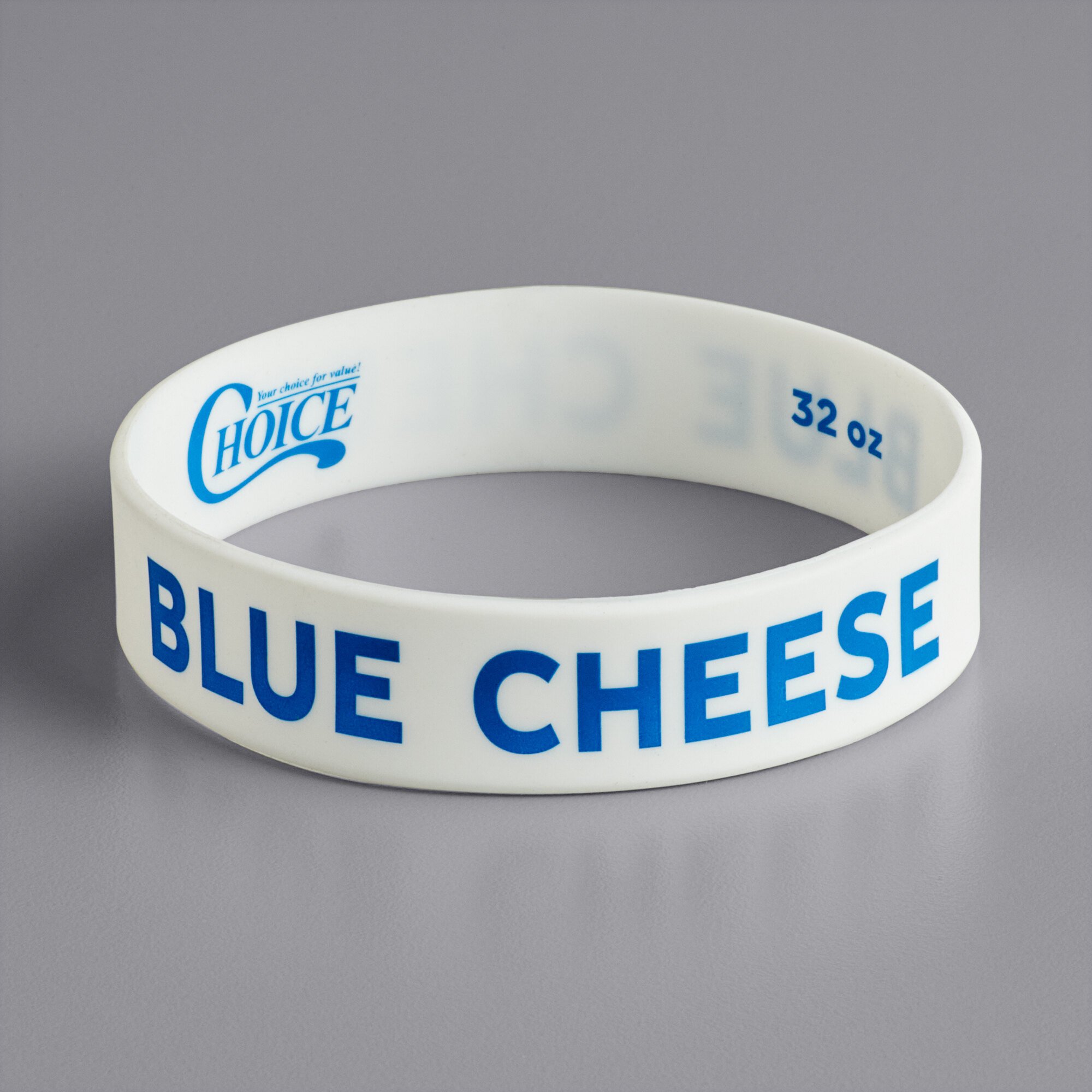 Choice "Blue Cheese" Silicone Squeeze Bottle Label Band
