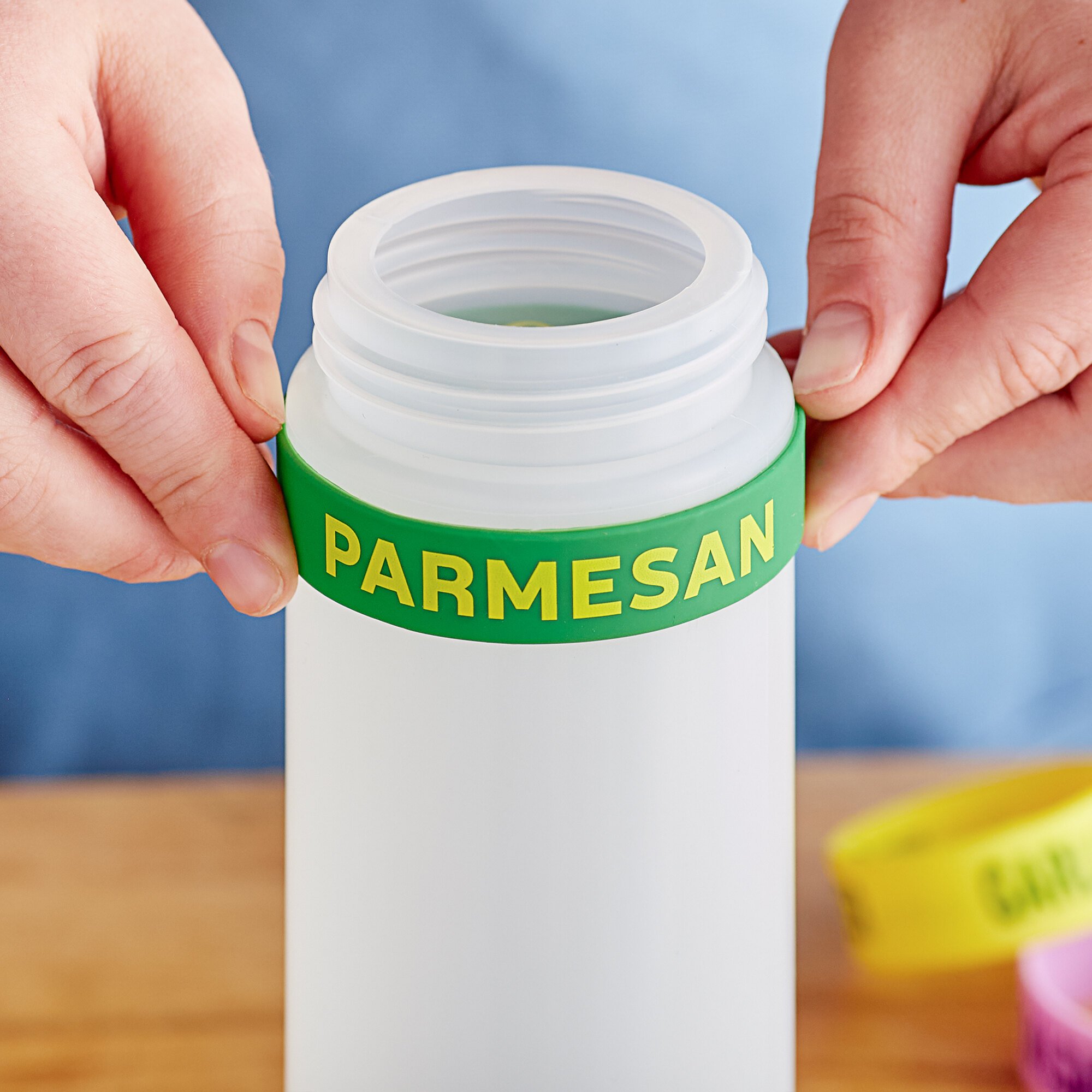 Choice "Parmesan" Silicone Squeeze Bottle Label Band for 16, 20, and 24