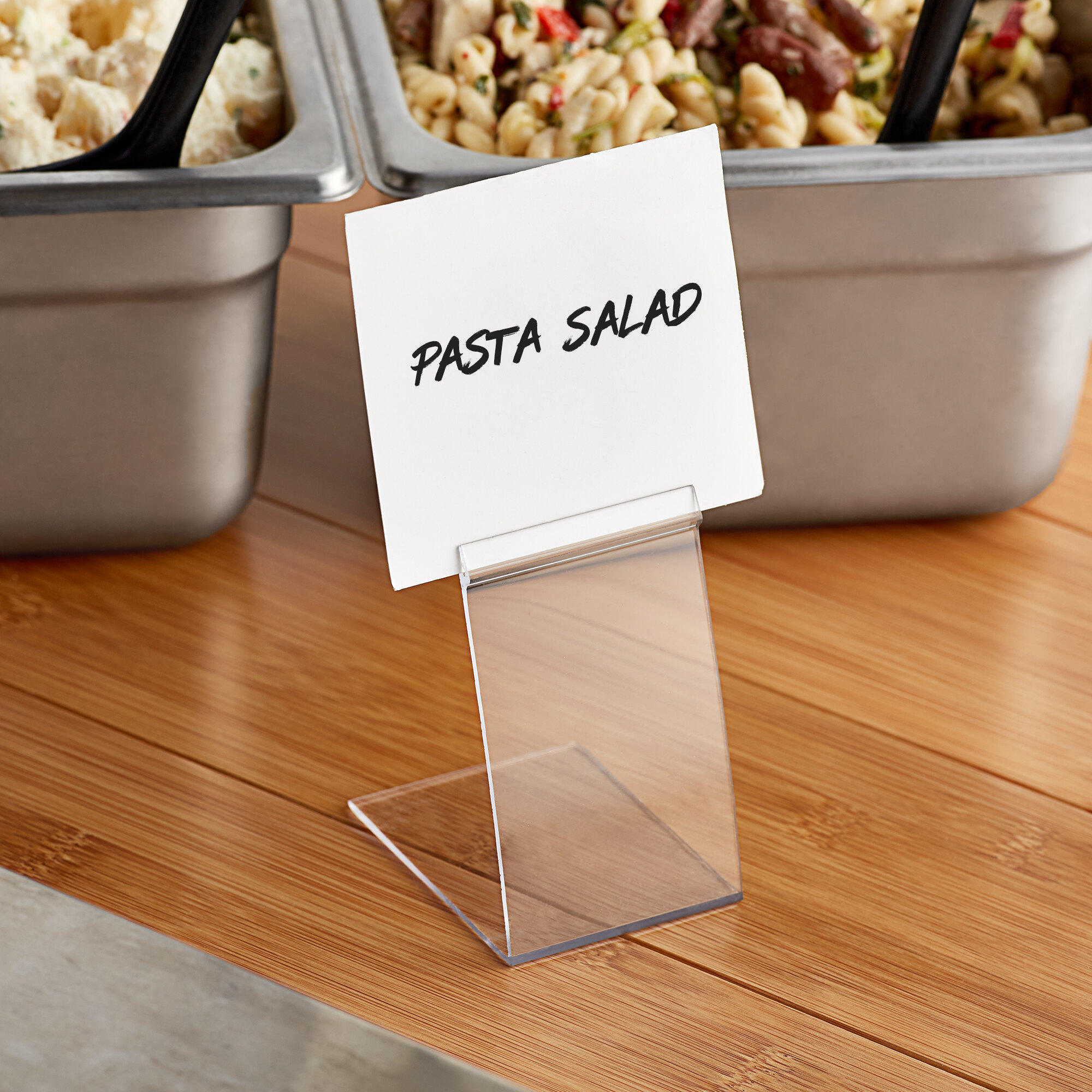 2" x 3 1/2" Clear Plastic Deli Tag Holder