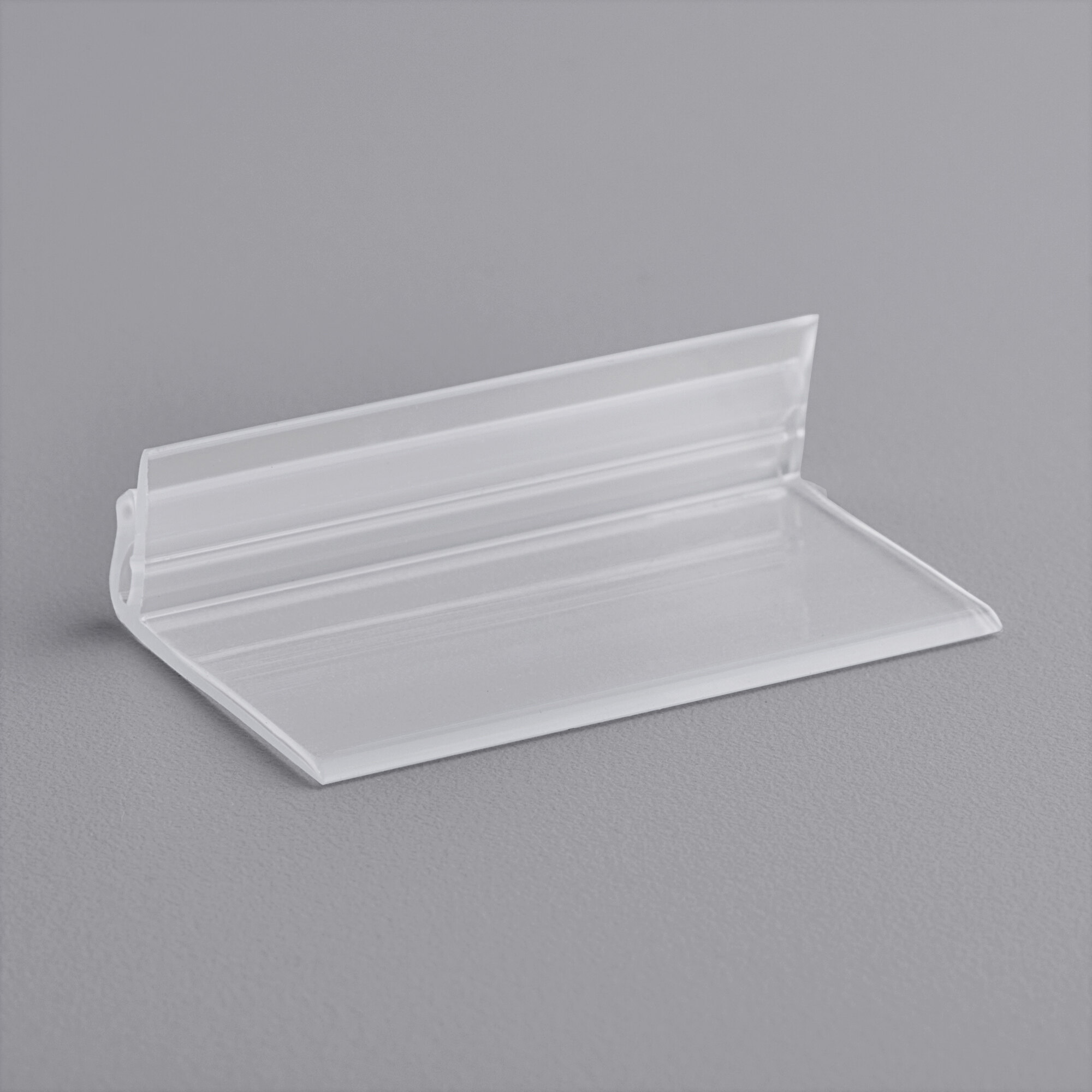 2" x 1/2" Clear Plastic Deli Tag Holder
