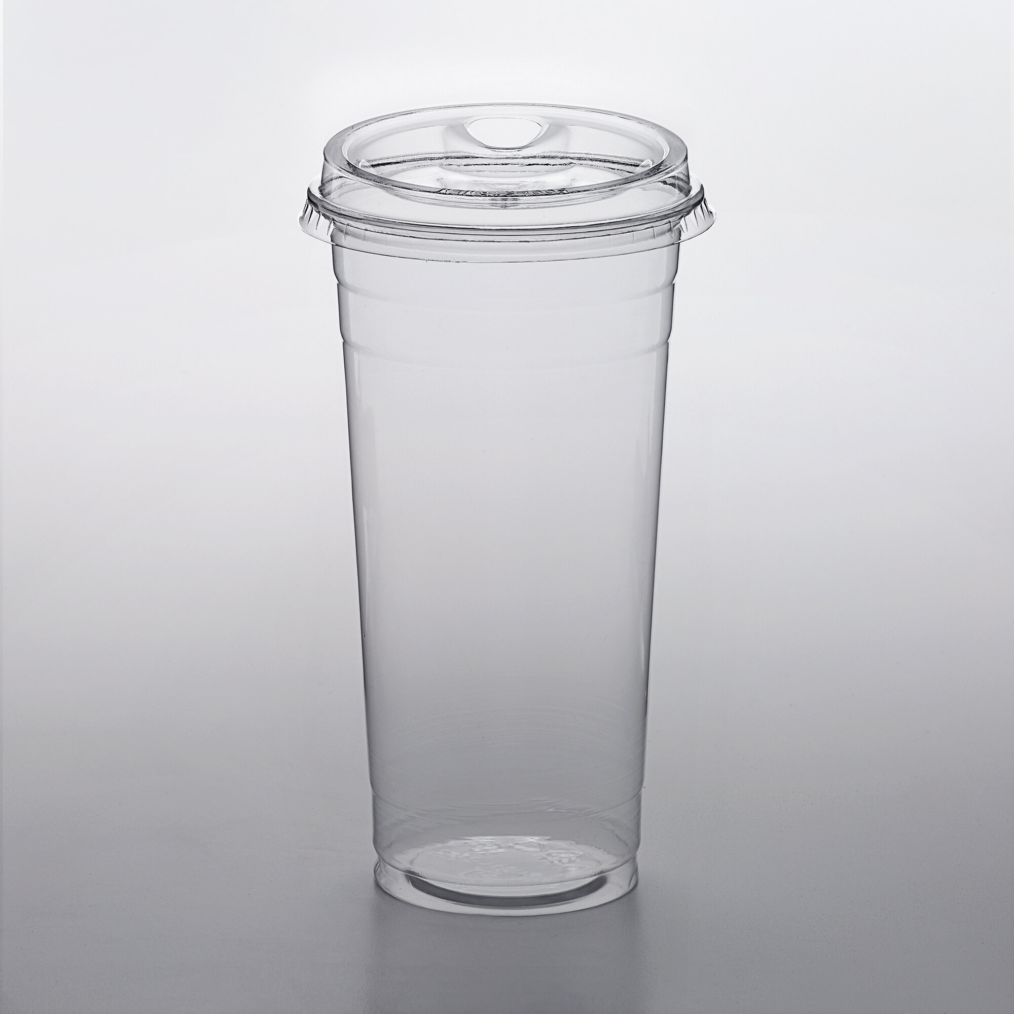 Choice HD 24 oz. Heavy Weight Clear Plastic Cold Cup with Strawless