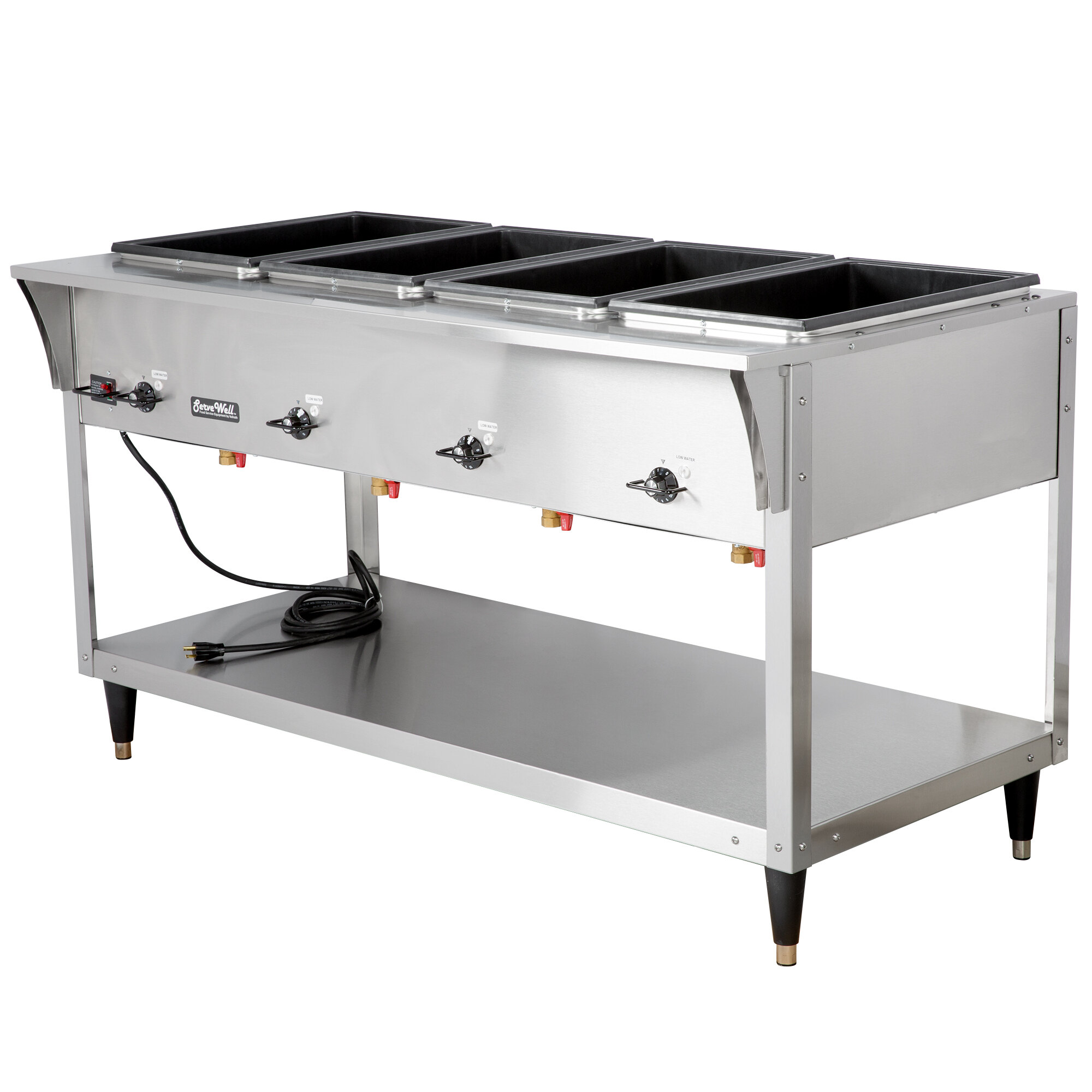 Vollrath 38218 ServeWell SL Electric Four Pan Hot Food Table 208/240V