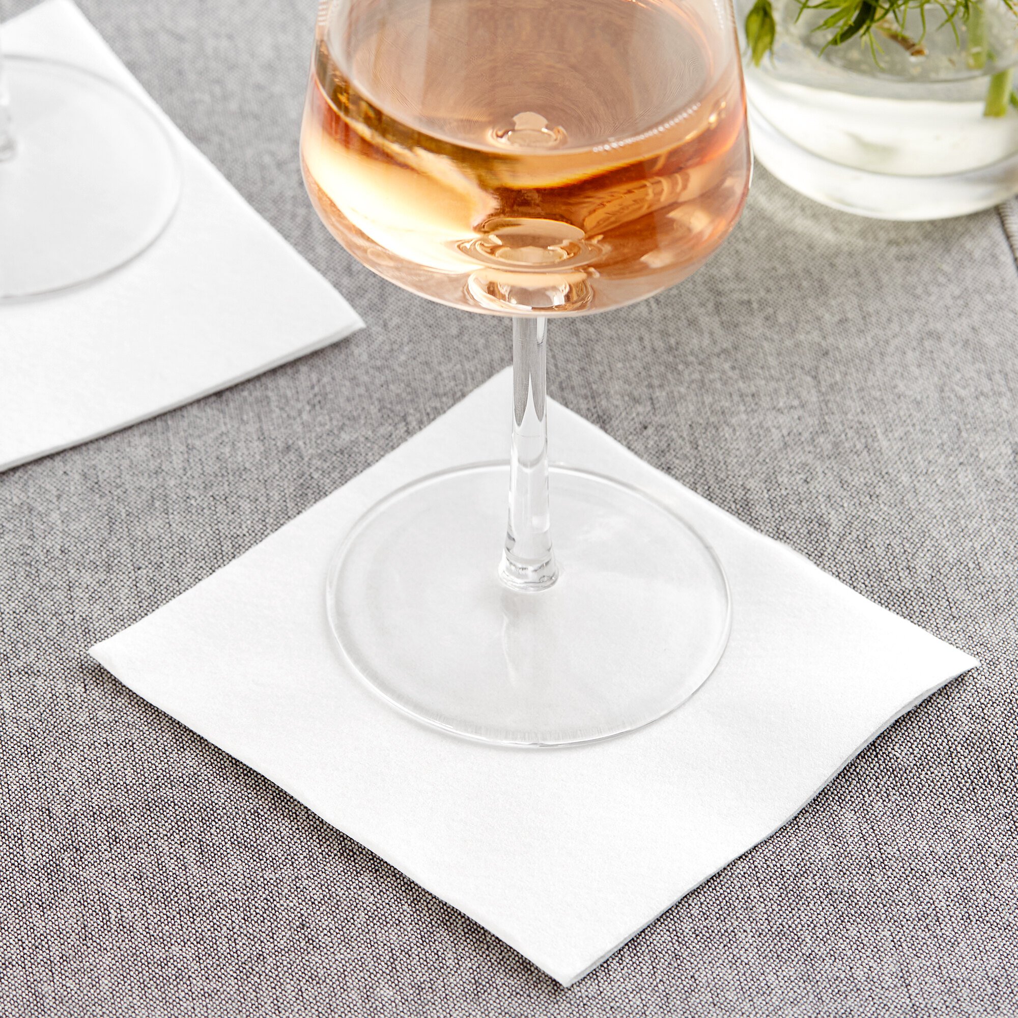 Hoffmaster LinenLike White 1/4 Fold Beverage Napkin 125/Pack