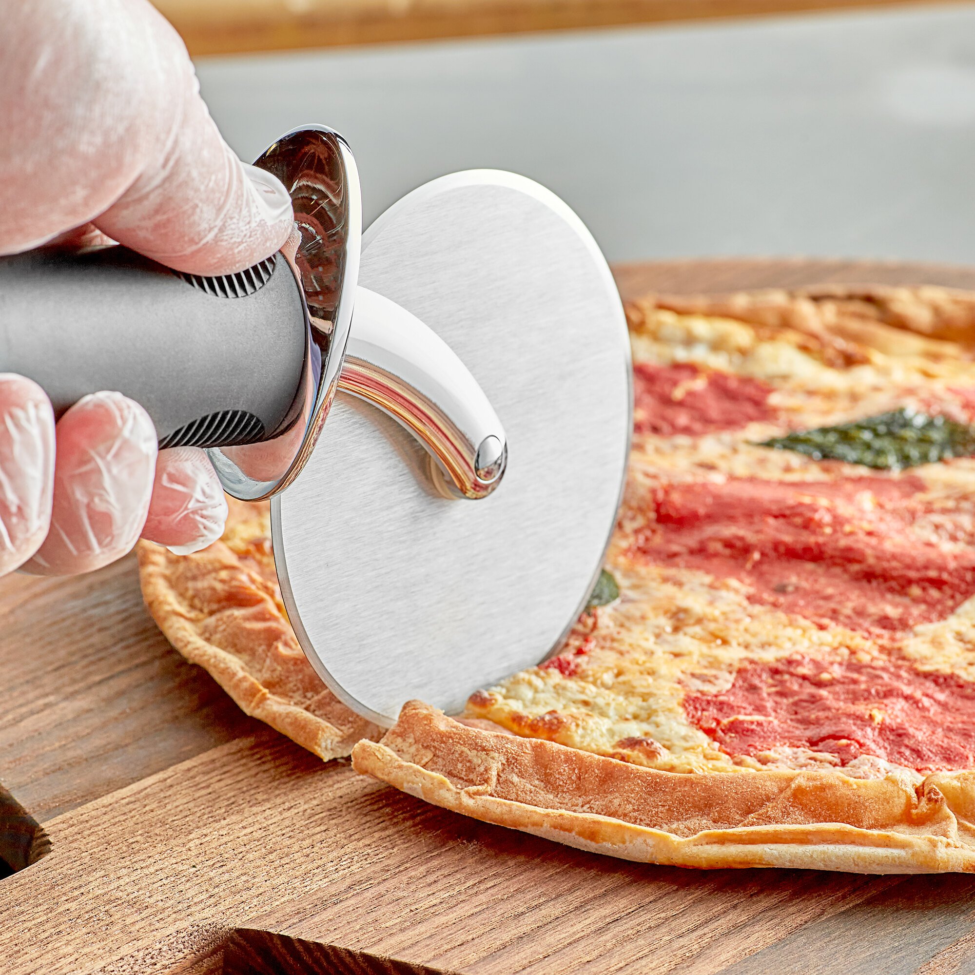 OXO 26681 Good Grips 4" Stainless Steel Pizza Cutter with Thumb Guard