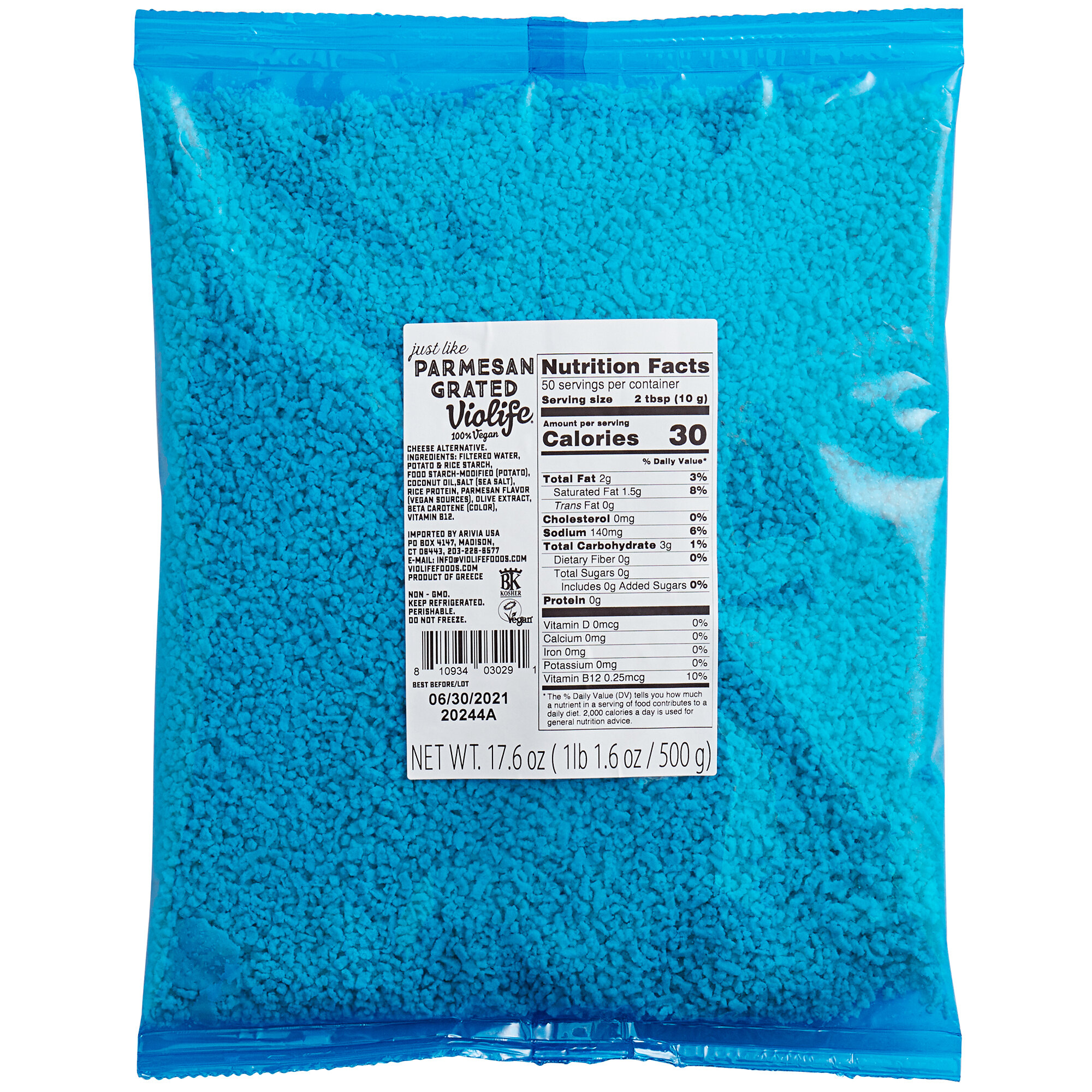 Violife Parmesan Vegan Cheese (Grated, 1.1 lb) 10/Case