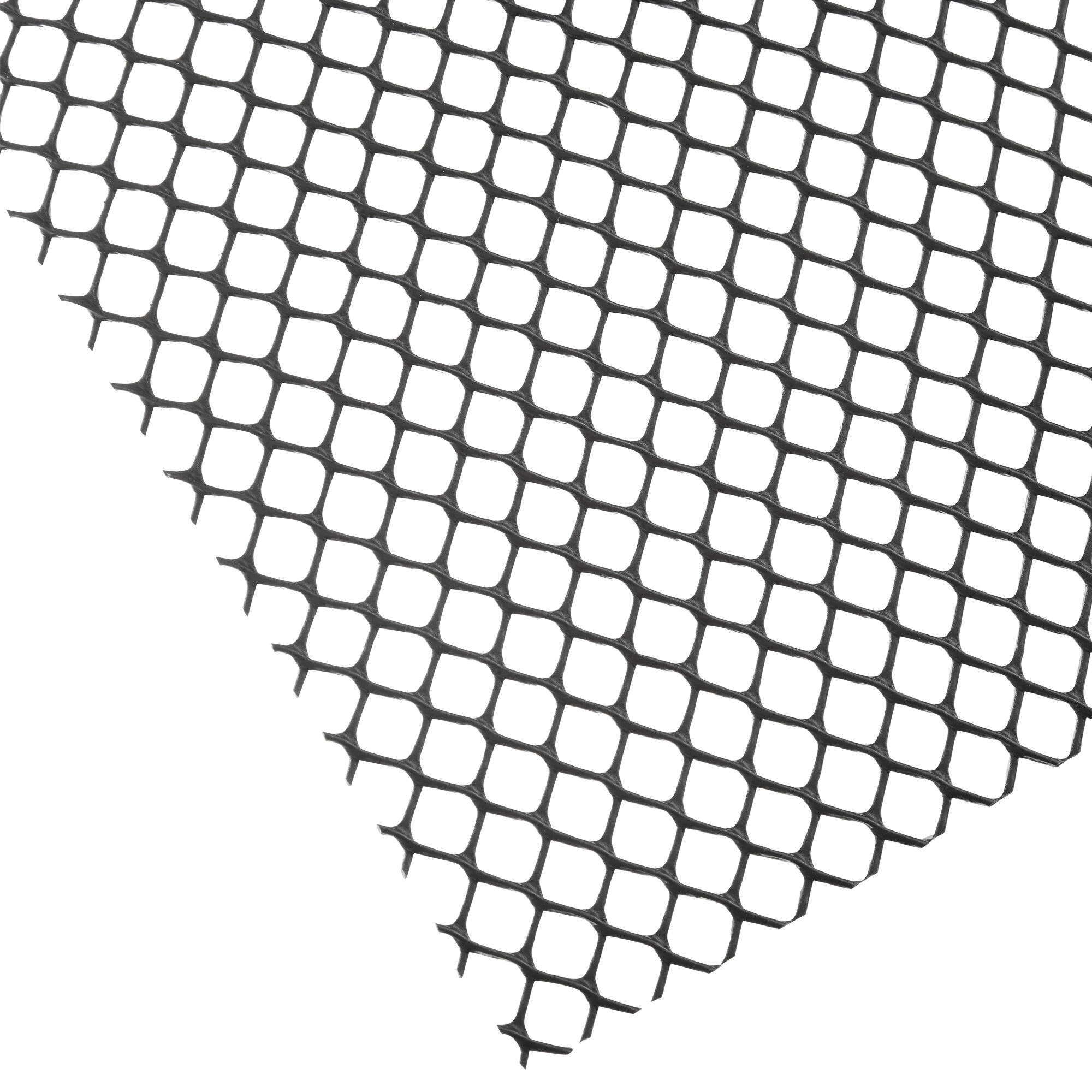 Tablecraft 2' x 40' Black Plastic Mesh Bar Mat / Shelf Liner 5834